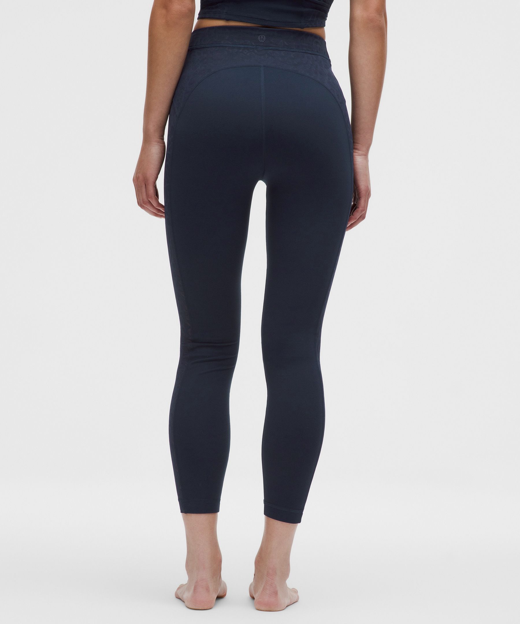 ペイズリー シアーレースパネル ハイライズタイツ 24インチ *アジア