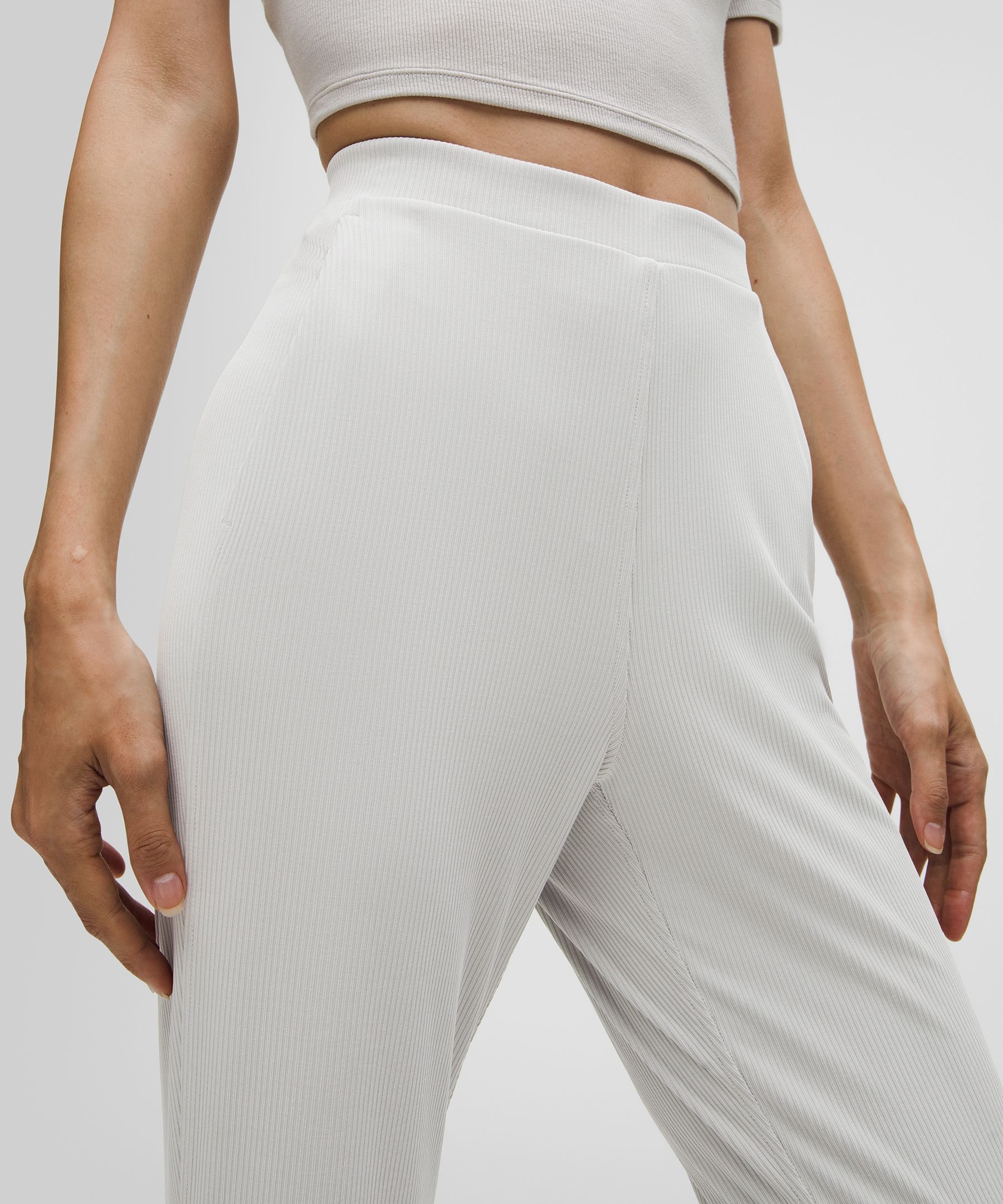 リブドレーピーSoftstreme ハイライズパンツ *アジアフィット | パンツ