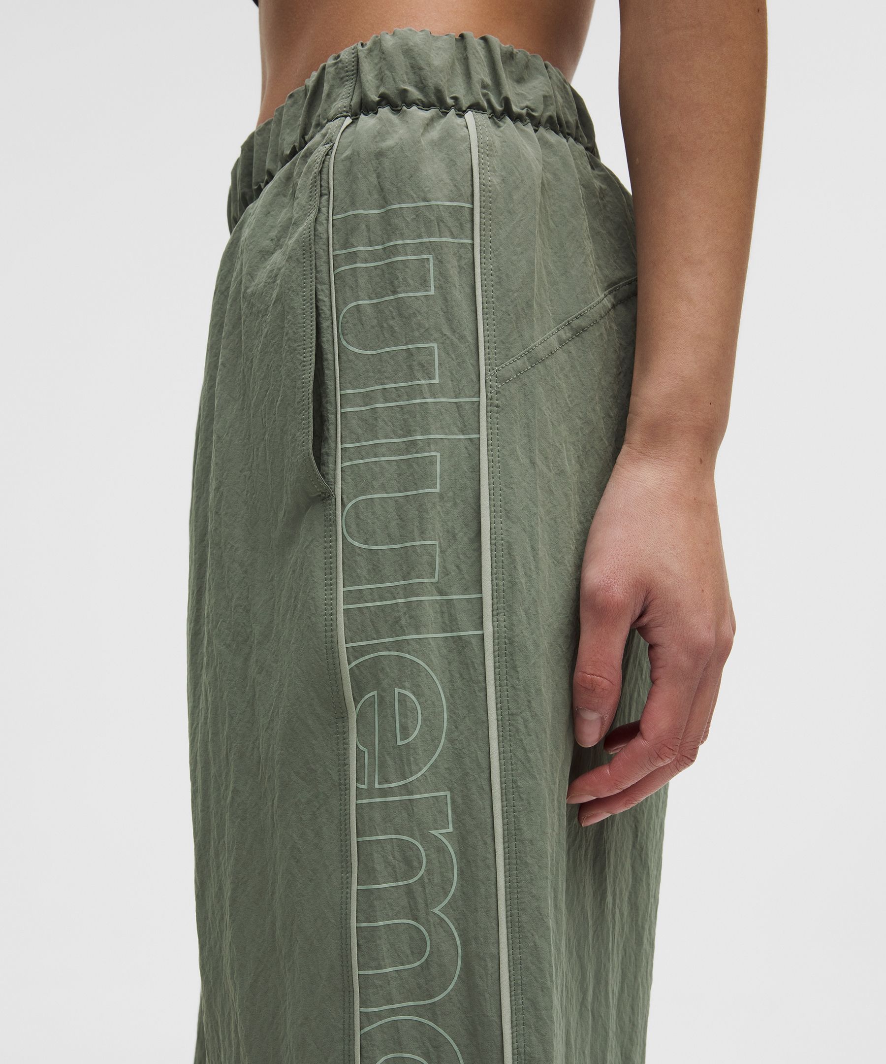 Crinkle Nylon Mid-Rise Track Pant Wordmark *Asia Fit | lululemon SG