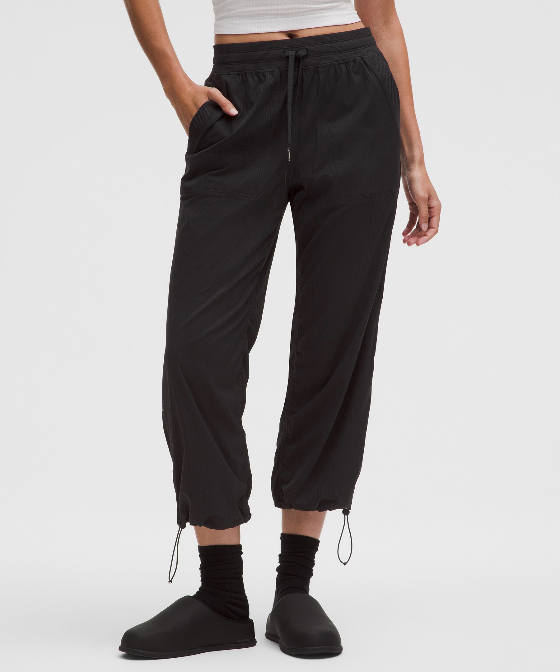 Lululemon Dance Studio Relaxed-fit Mid-rise Cropped Pant In Black