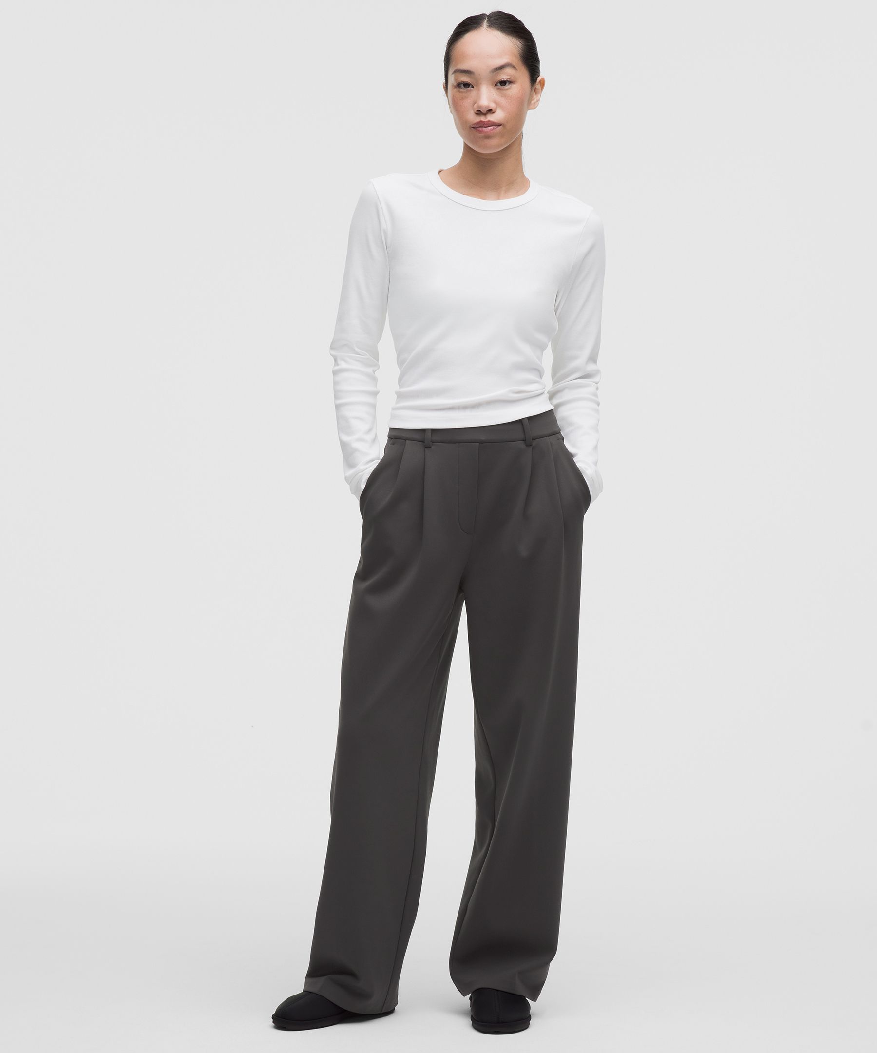 Daydrift High-Rise Wide-Leg Trouser Brushed *Asia Fit