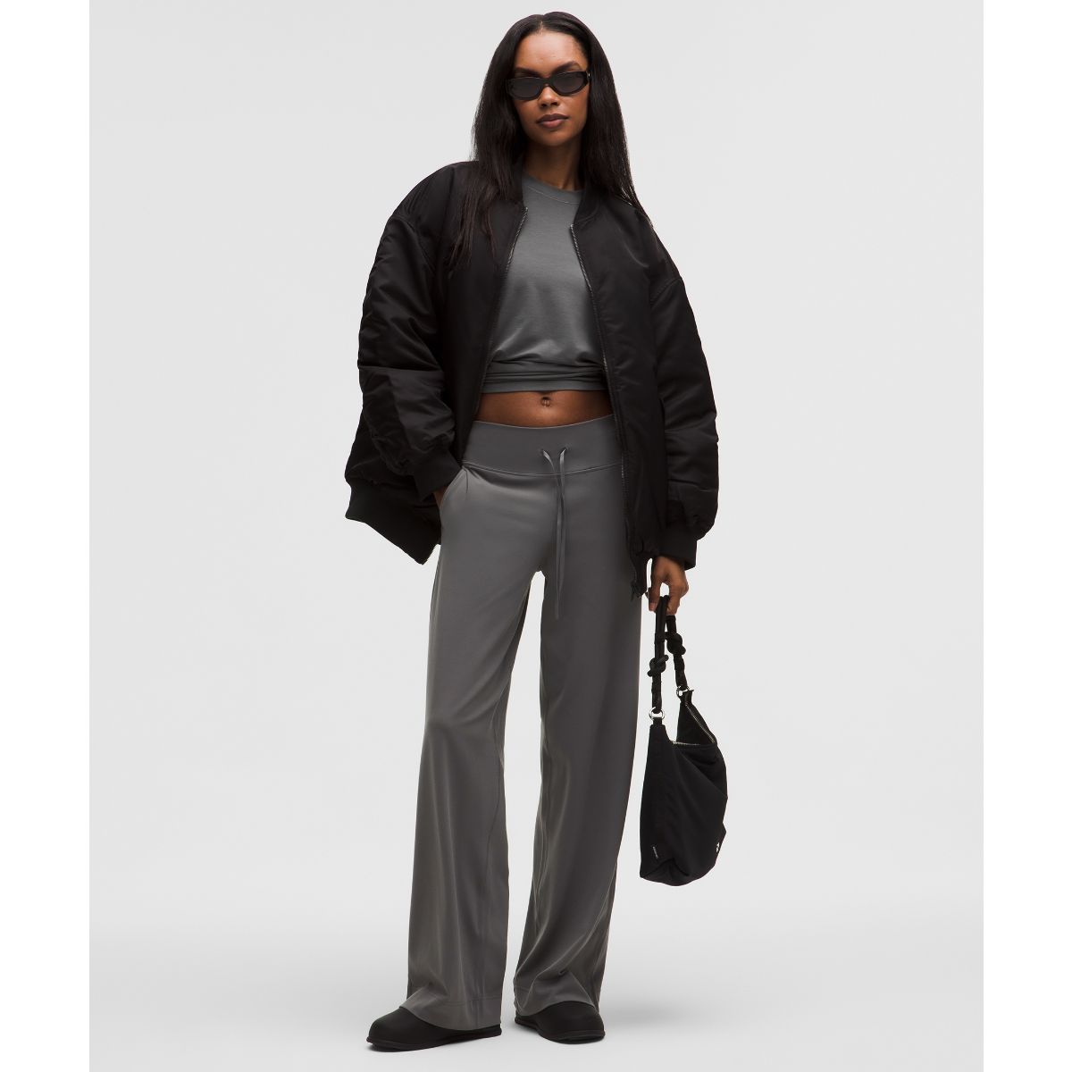 Groove Wide-Leg High-Rise Pants Regular