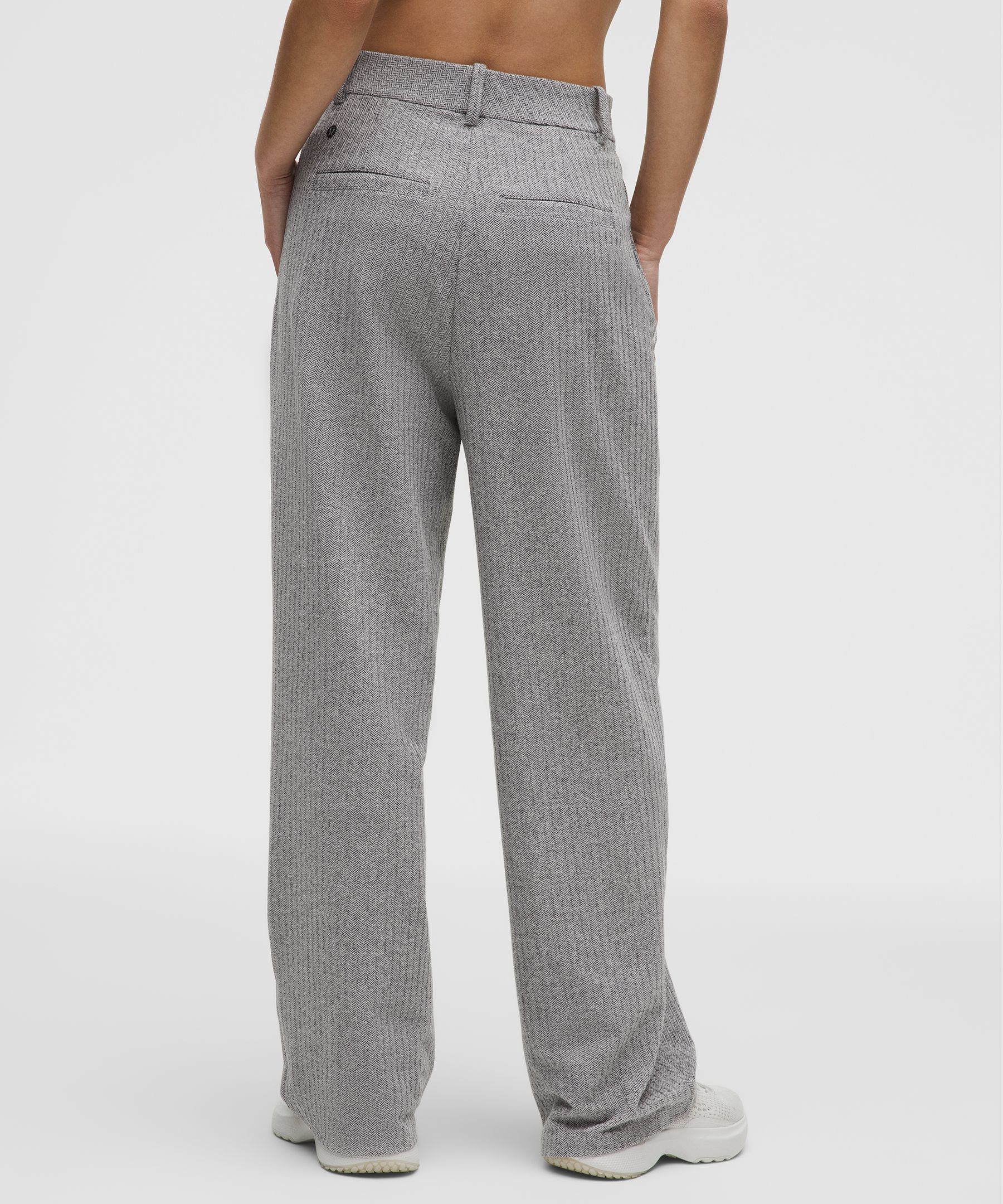 Daydrift ハイライズプリーツトラウザー ヘリンボーン *アジアフィット