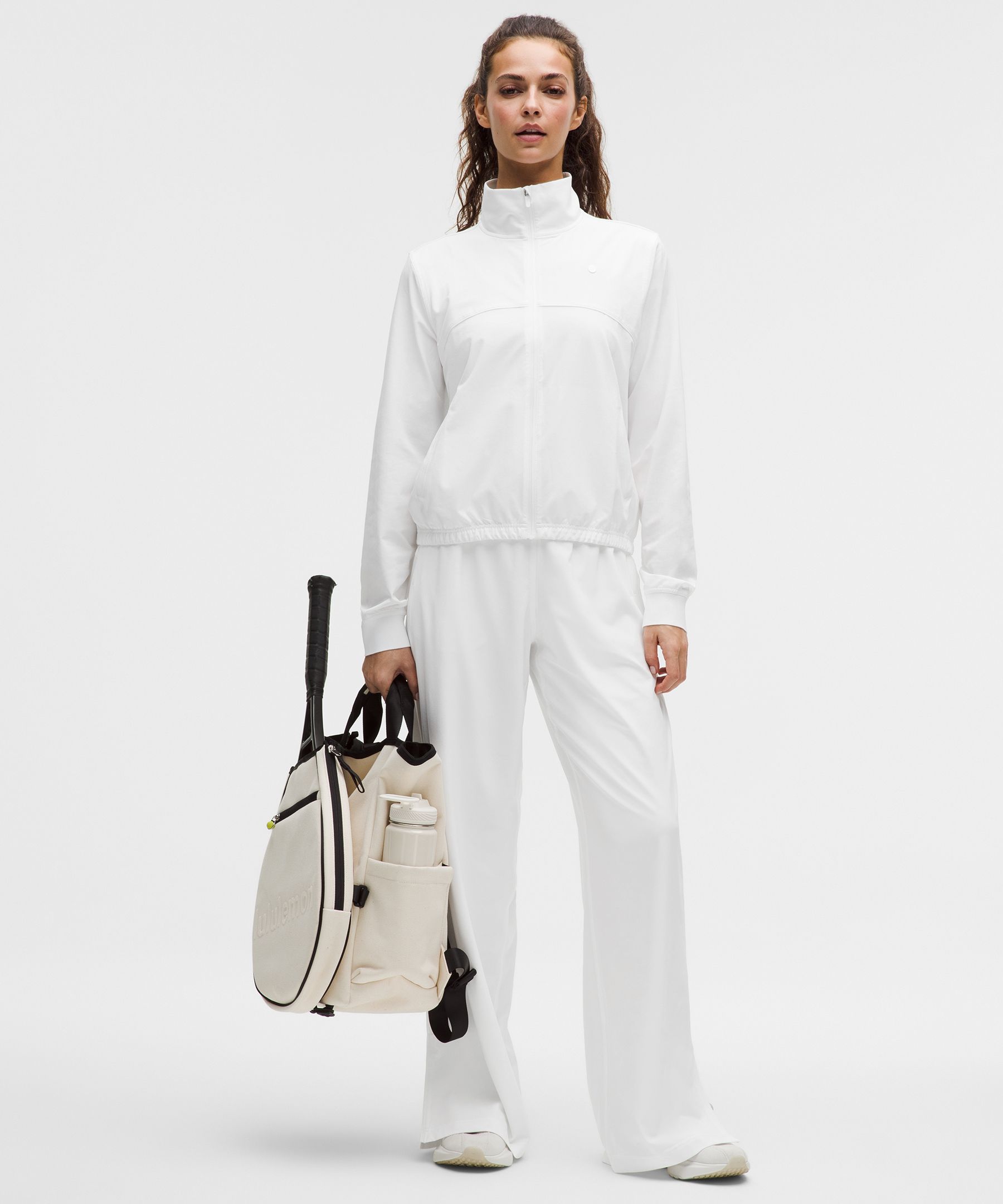 lululemon – Women’s Court Rival Wide-Leg Track Pants Regular – Color White – Size 4