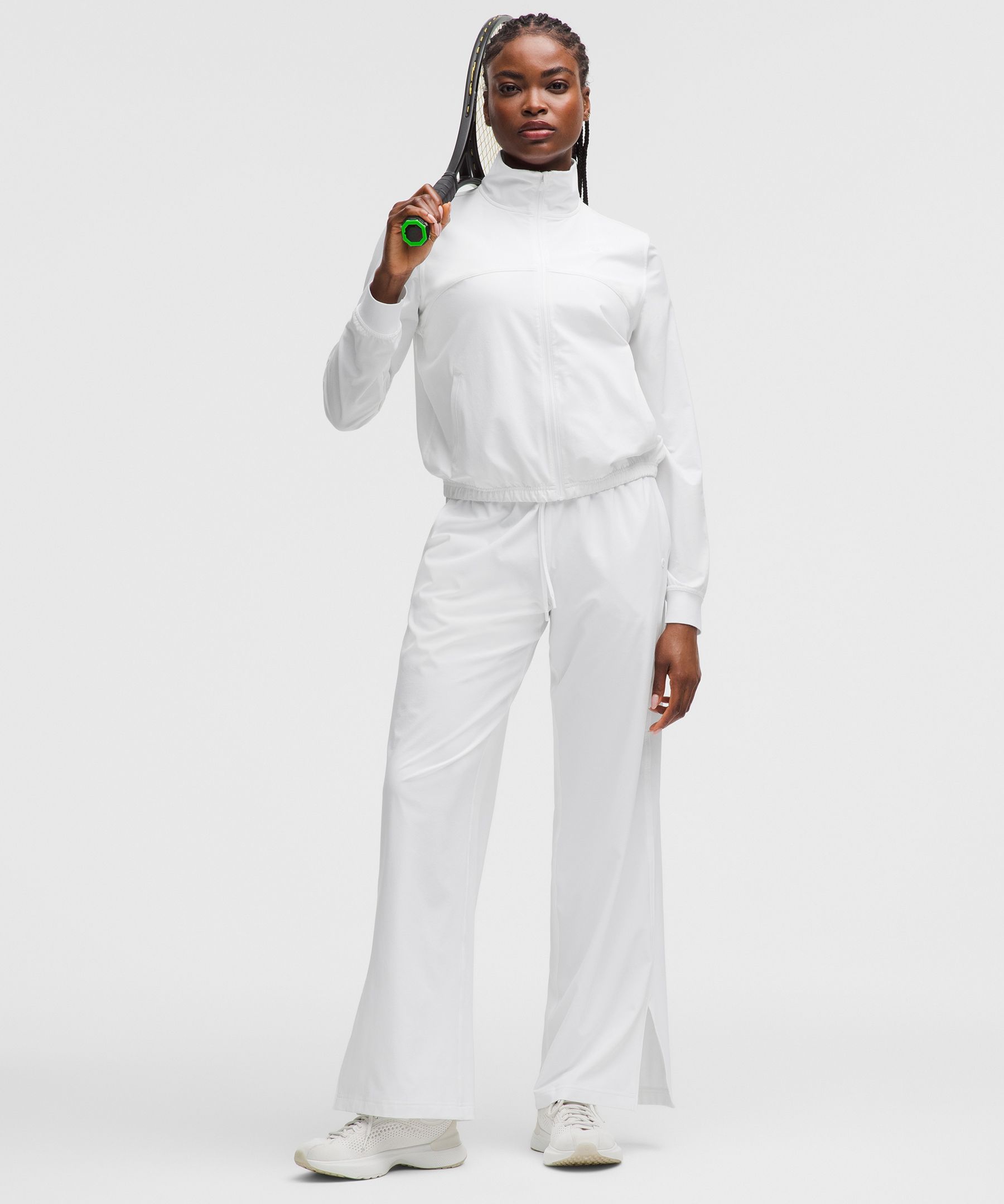 lululemon – Women’s Court Rival Wide-Leg Track Pants Regular – Color White – Size 8