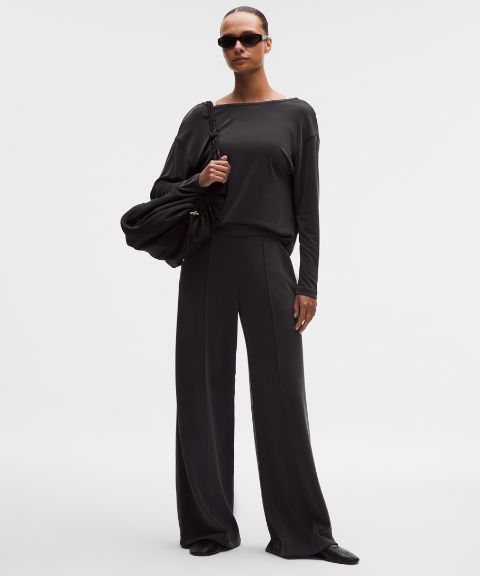 Женские широкие брюки Lululemon Softstreme Pintuck High-Rise