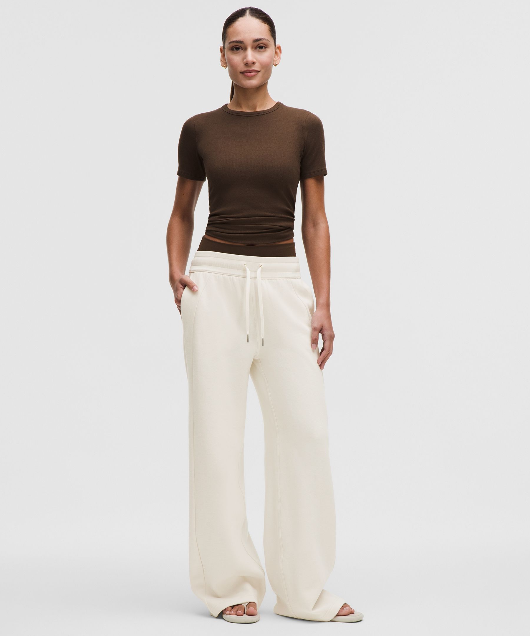 Scuba Mid-Rise Wide-Leg Pant *Regular