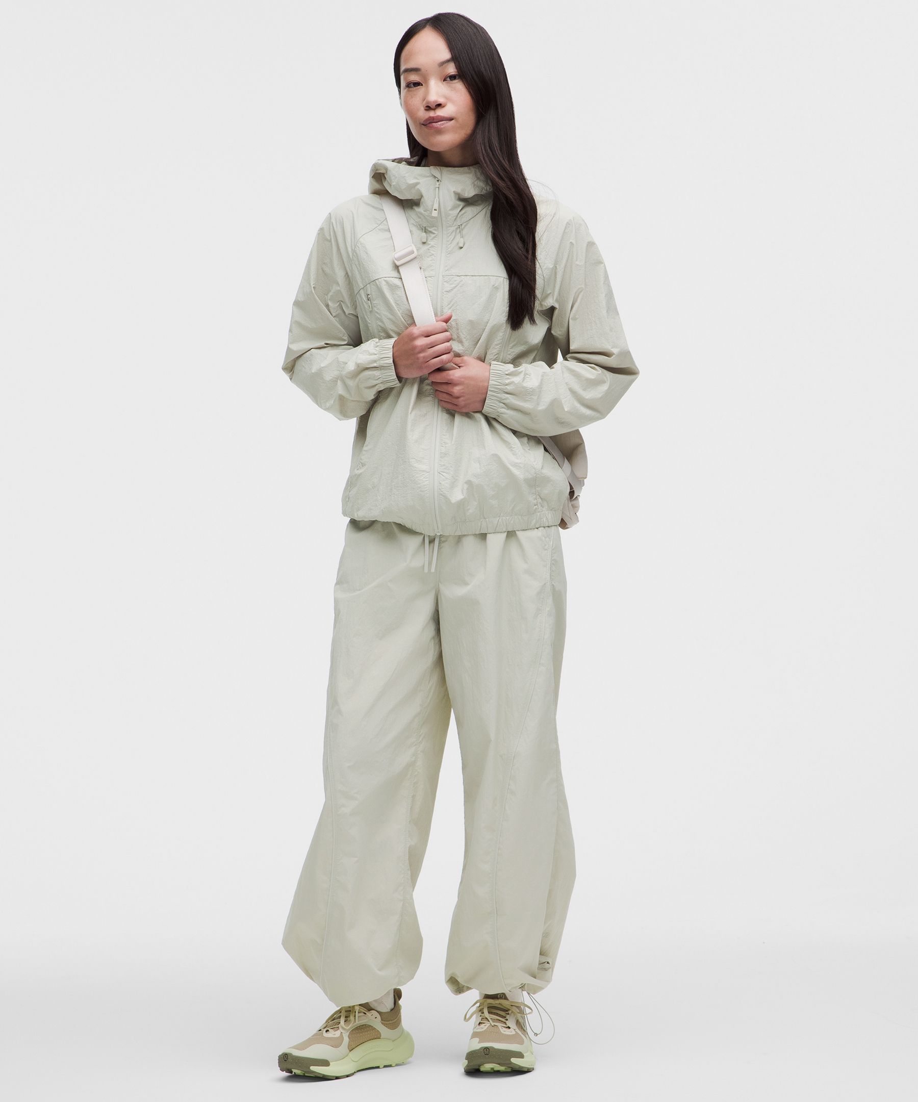 UV-Protective Cinch-Hem Mid-Rise Lined Pants *Asia Fit