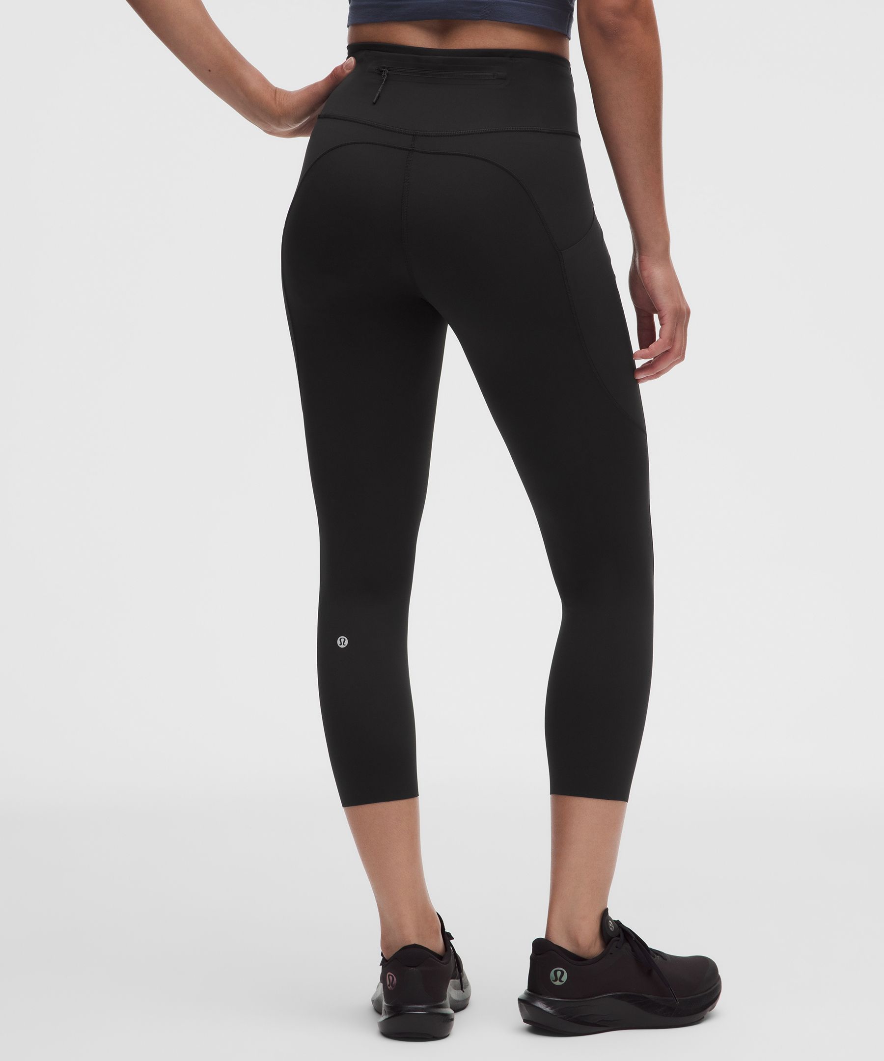 Leggings de talle alto Fast and Free crop con 6 bolsillos, 58&nbsp;cm *Dise&ntilde;o renovado