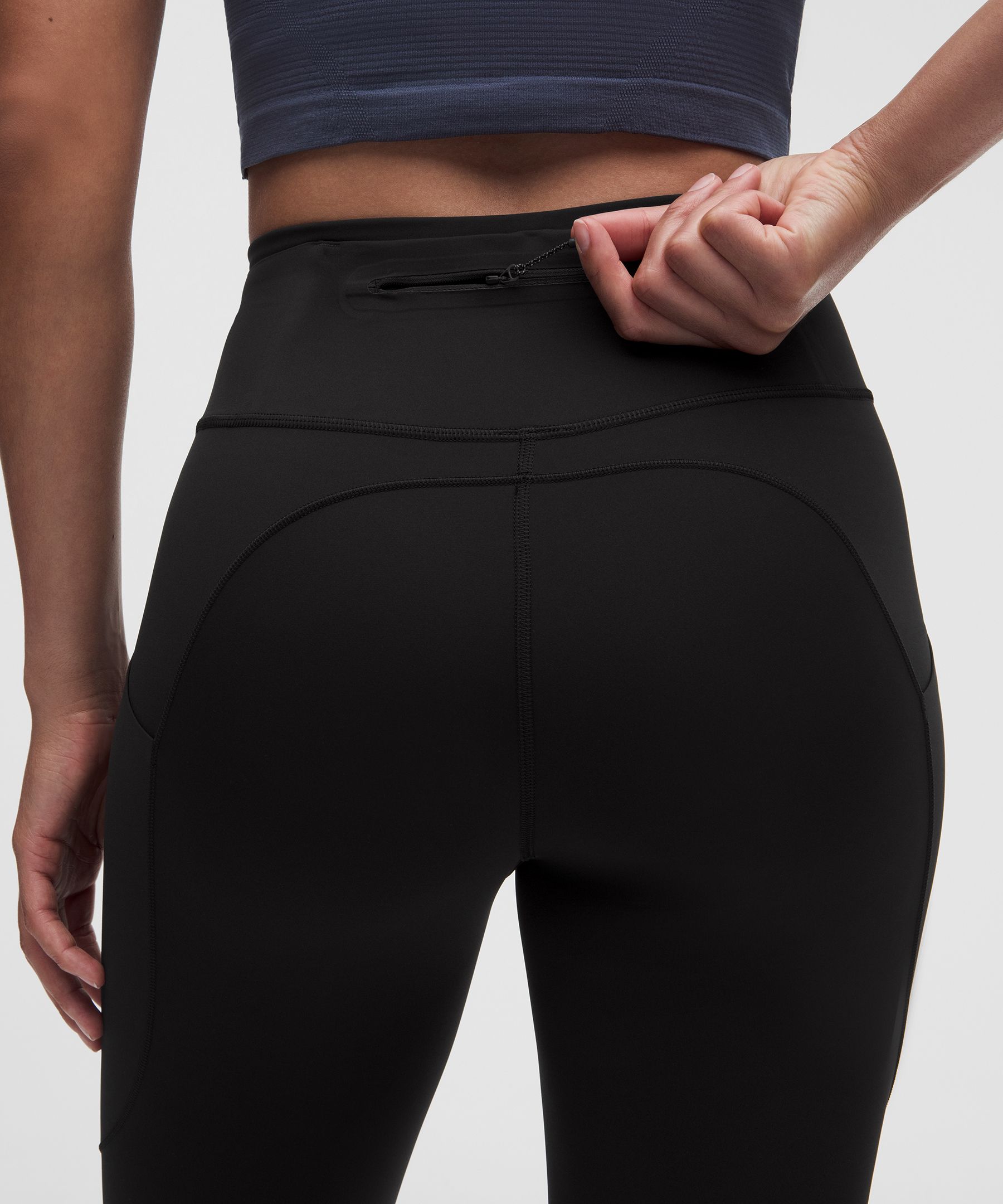 Leggings de talle alto Fast and Free crop con 6 bolsillos, 58&nbsp;cm *Dise&ntilde;o renovado