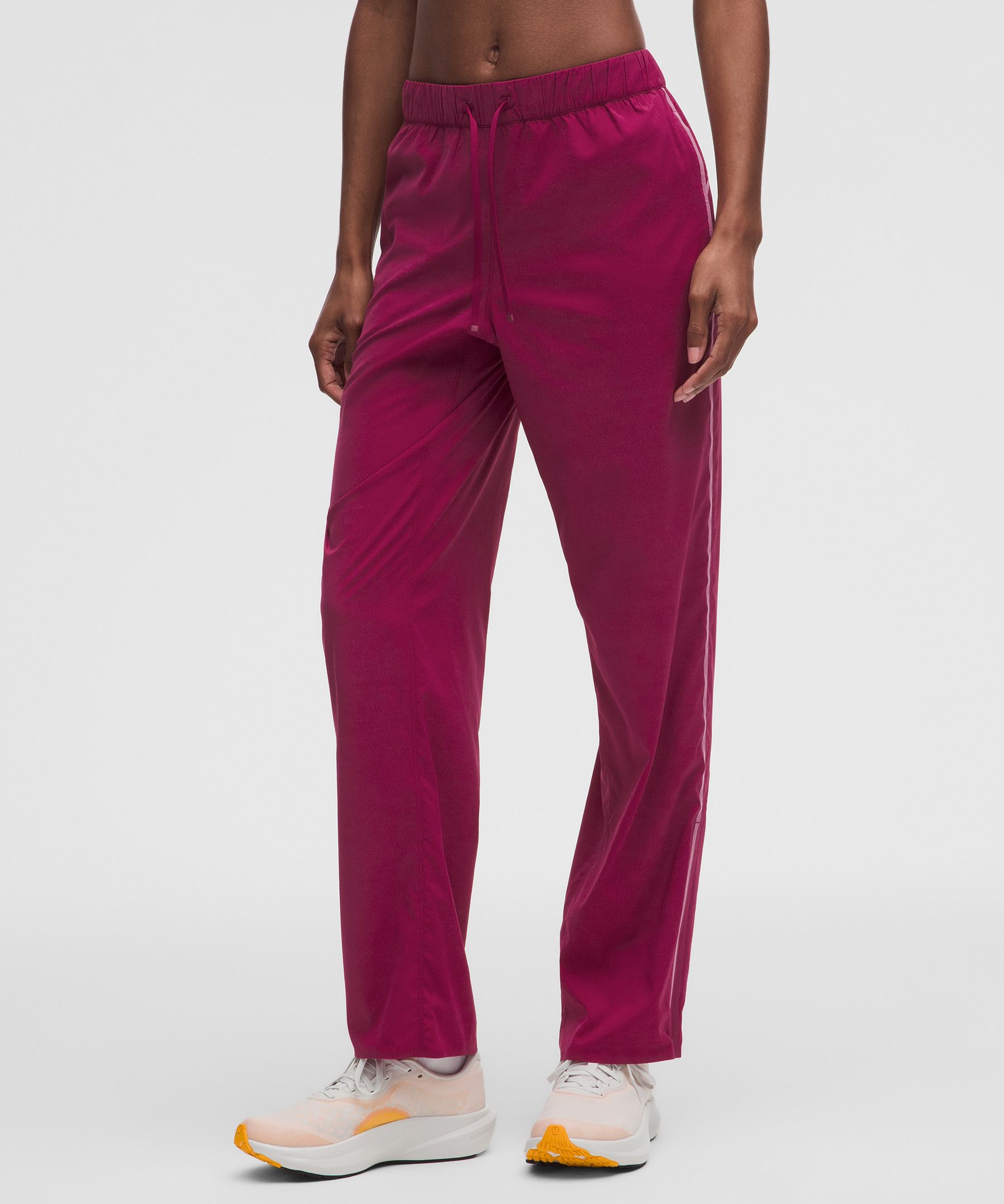 Two-Toned Mid-Rise Track Pant