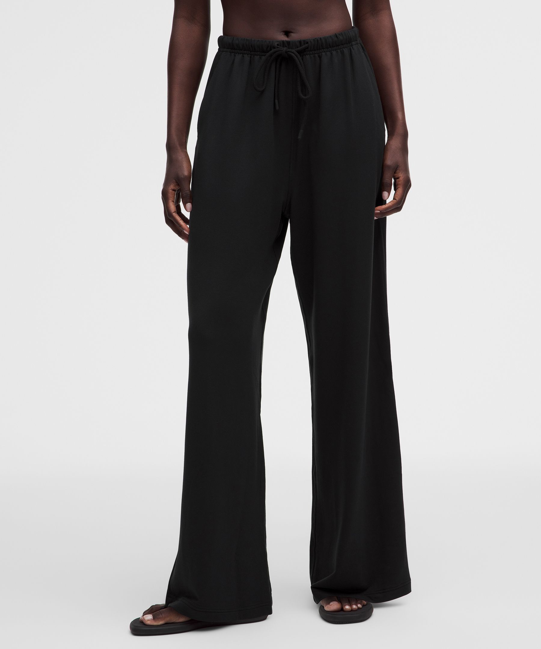 Pantalon jambe droite taille mi-haute BeCalm