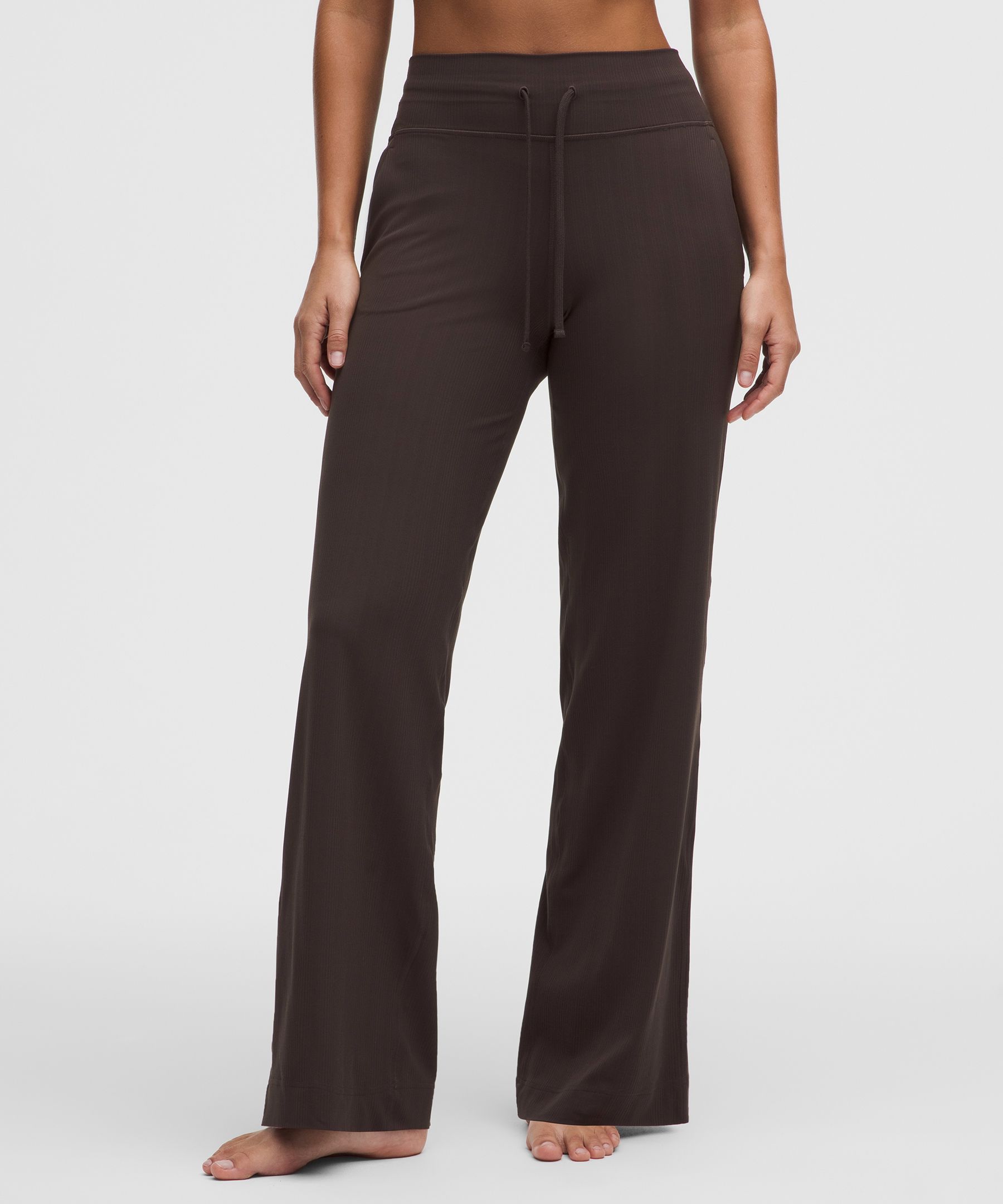 Groove High-Rise Mixed-Rib Wide-Leg Pant *Regular