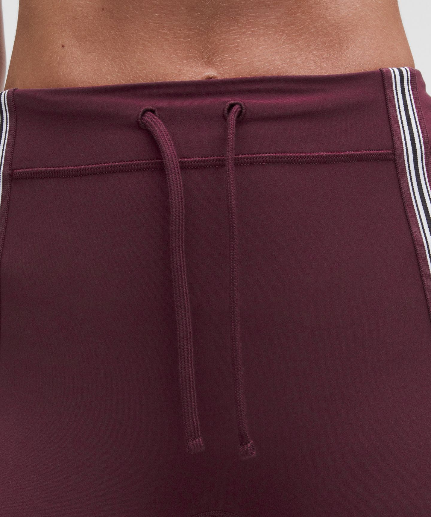 Женские леггинсы Lululemon Groove, высокая посадка, 25", отделка в полоску, цвет: Бордовый — фото 4