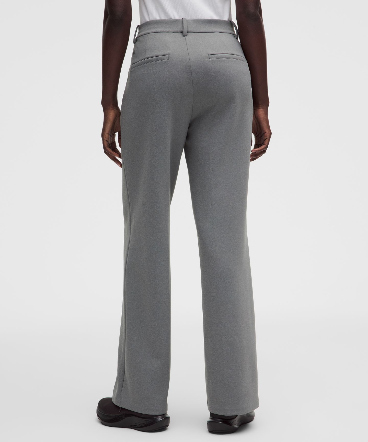 Женские брюки Lululemon Daydrift Stacked-Leg Trouser Regular *Twill, цвет: Меланжевый оникс серый — фото 3