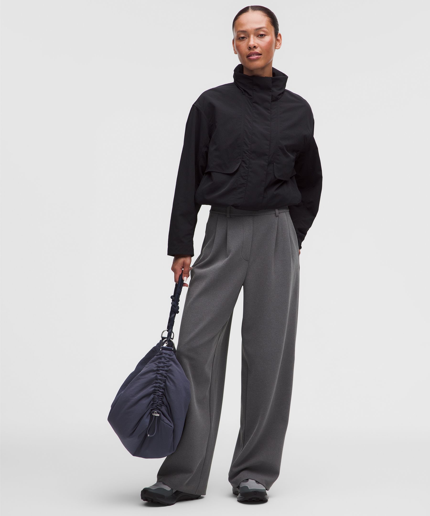 Daydrift-Hose mit hohem Bund und weitem Bein *Twill-Material