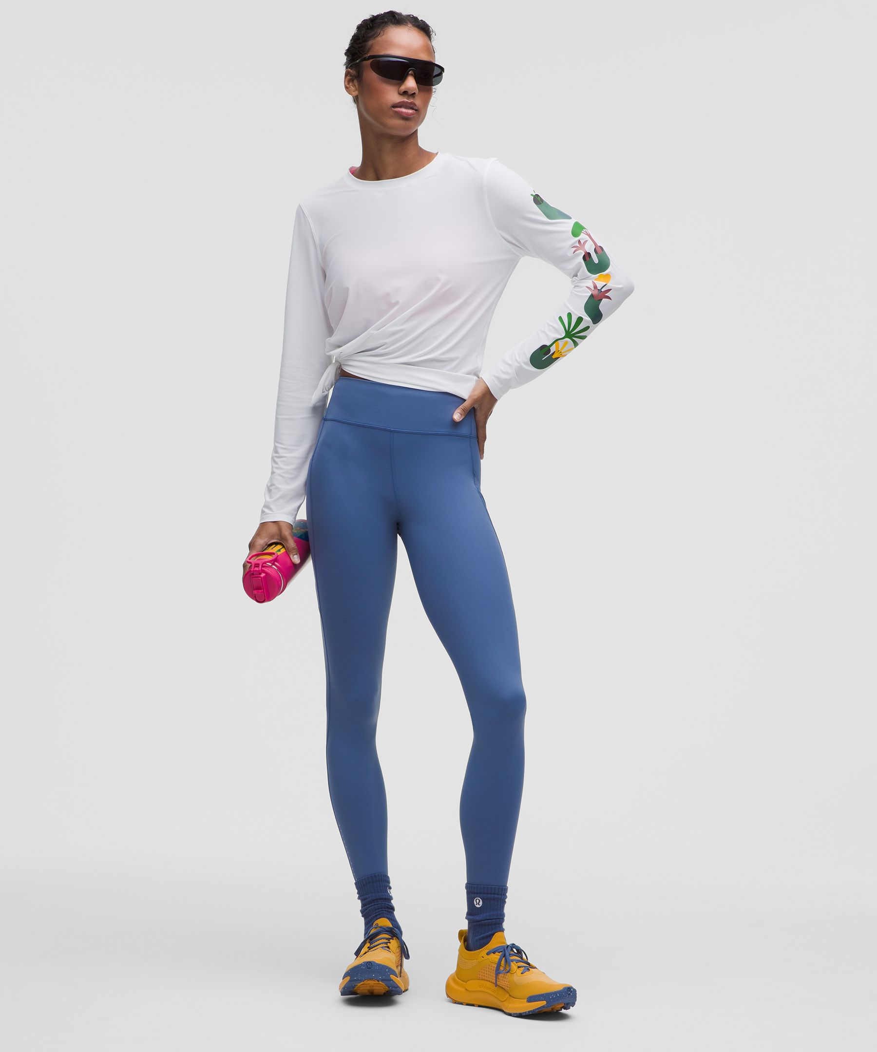 Leggings lululemon x Geoff McFetridge Fast and Free con 6 bolsillos 28&rdquo; *Mejorado