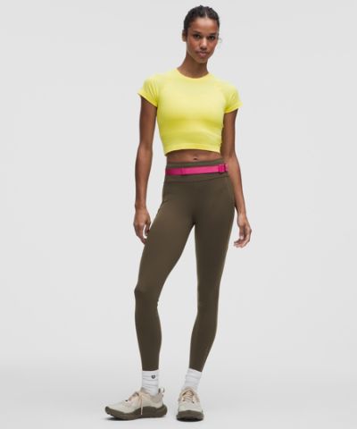 lululemon x Geoff McFetridge Fast and Free-Tights mit 6 Taschen 71 cm *Aktualisiert - Olive Brown - 10