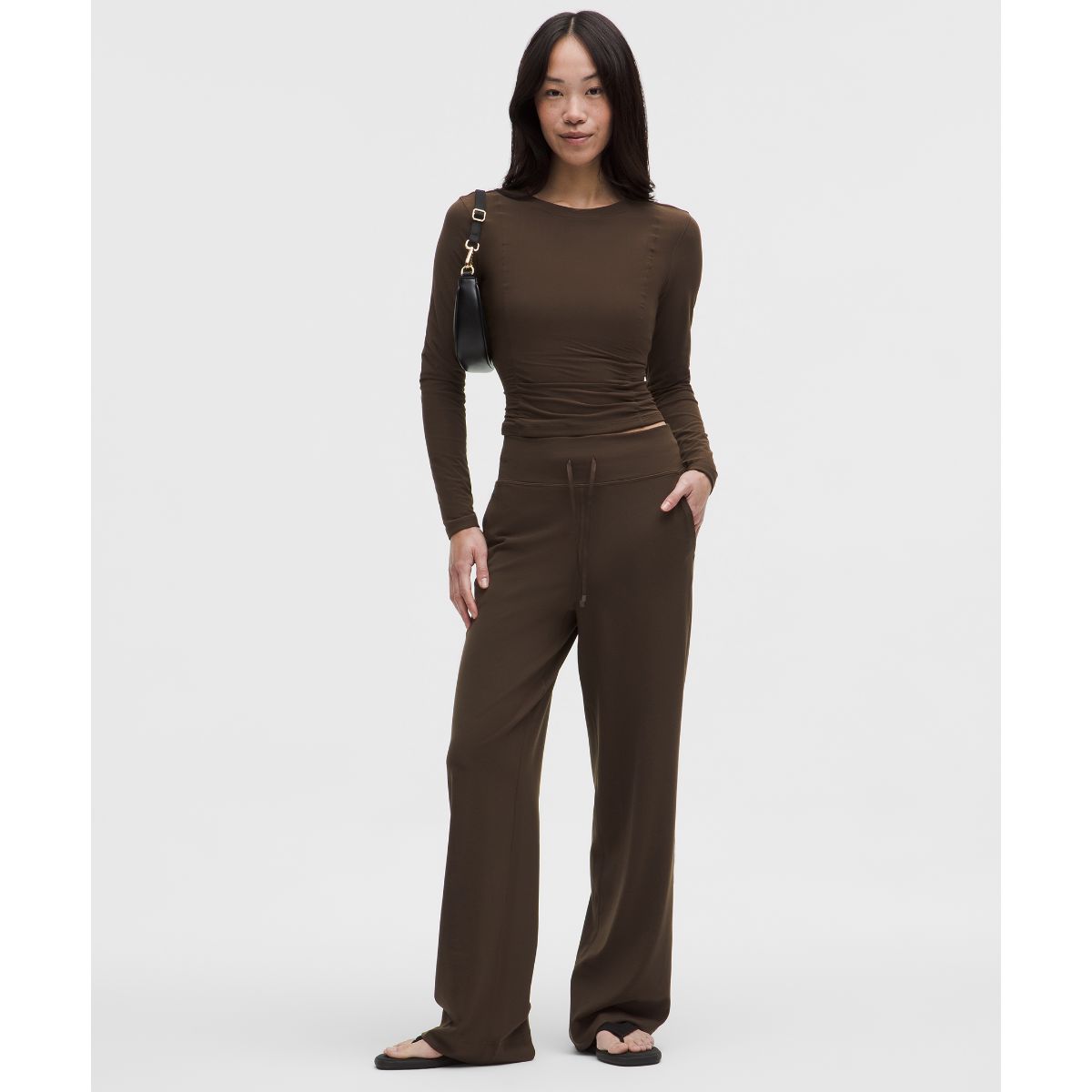 Groove High-Rise Wide-Leg Pants Asia Fit