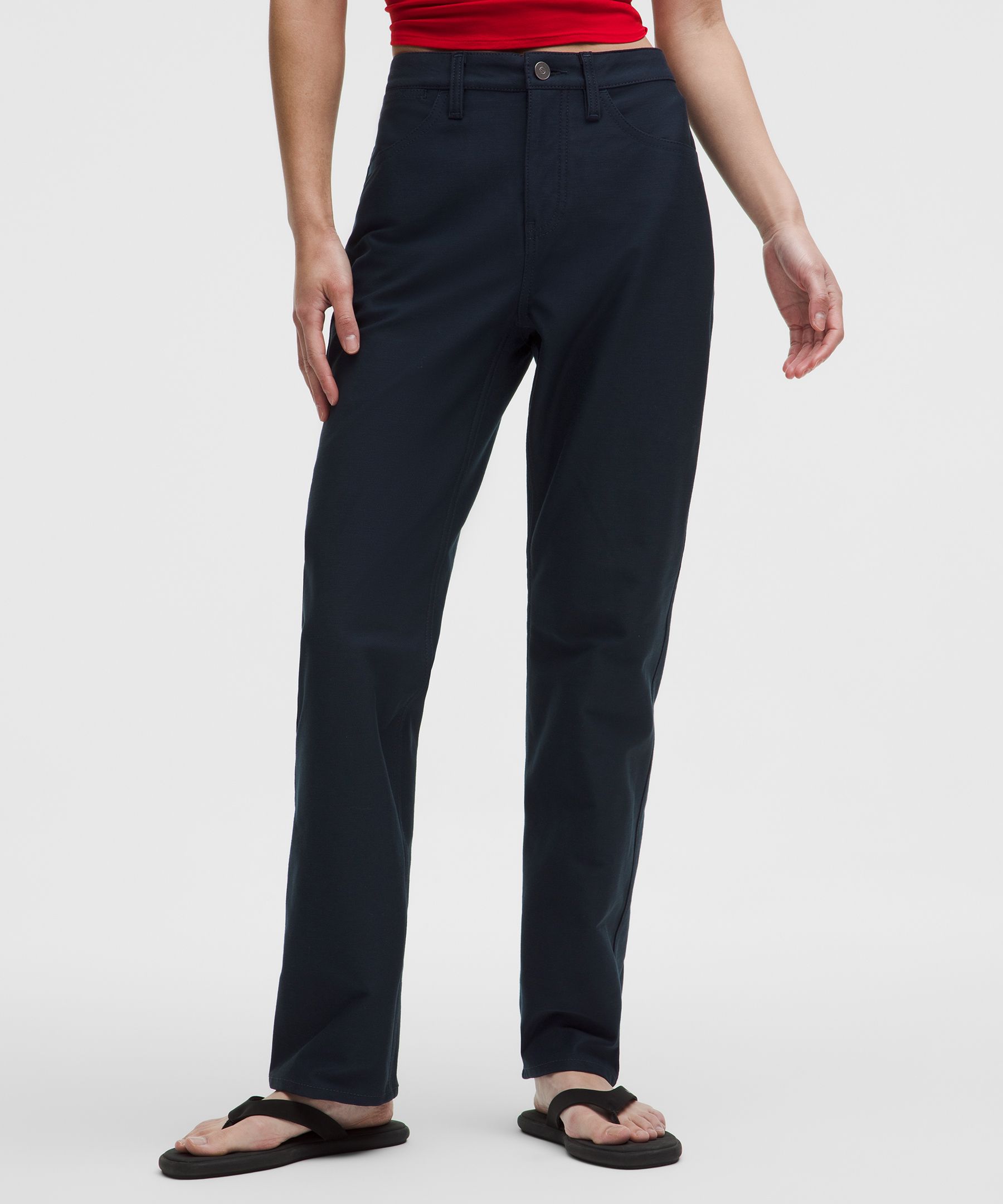 EasyFive Mid-Rise Relaxed-Straight Pants *Asia Fit