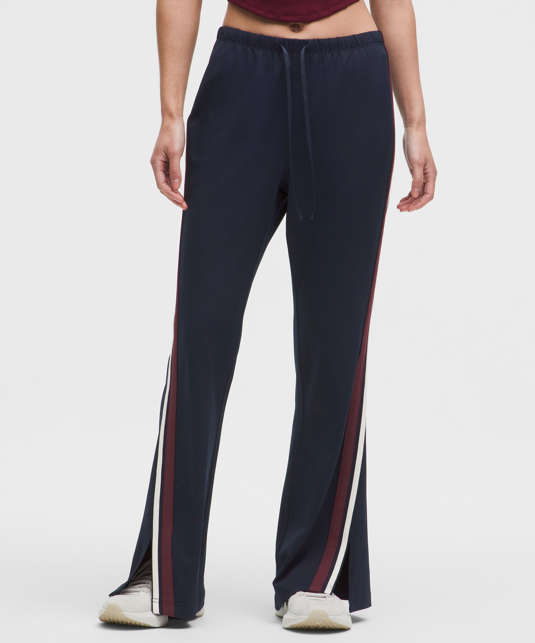 Striped Slim-Fit Mid-Rise Track Pants *Asia Fit