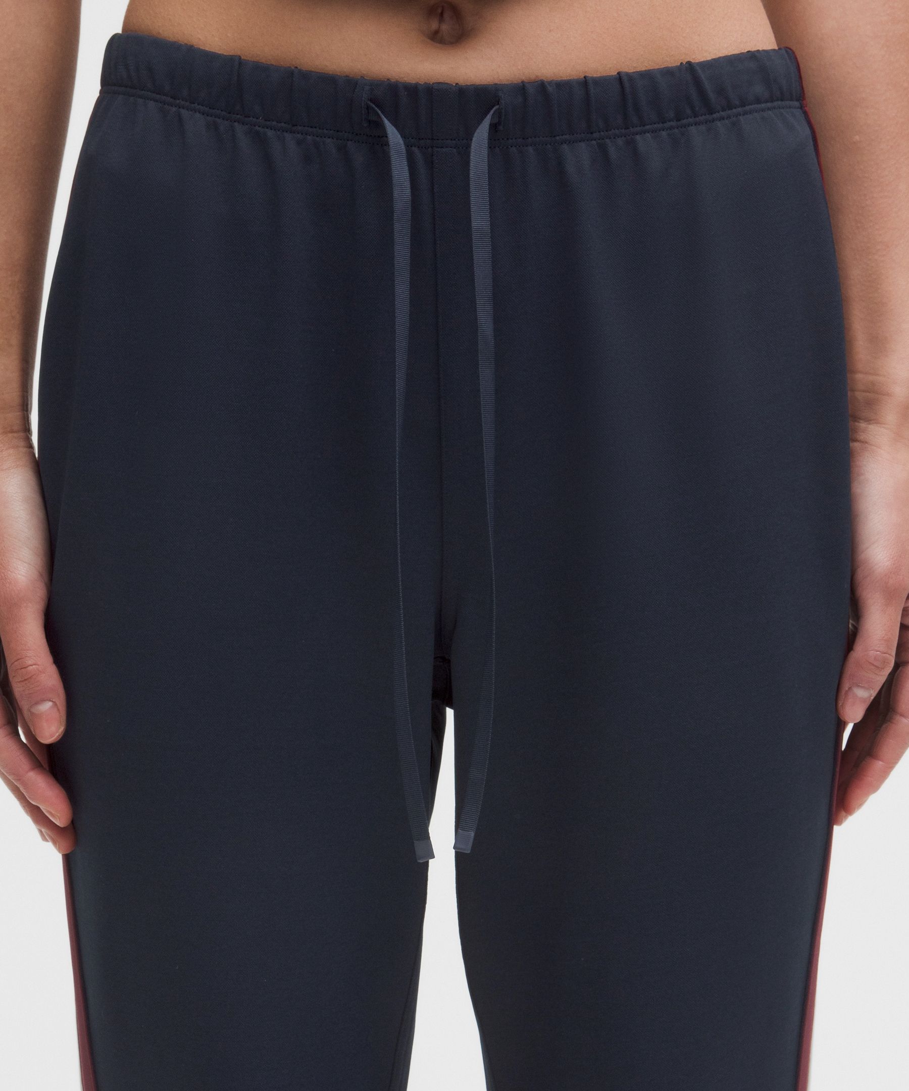 Striped Slim-Fit Mid-Rise Track Pants *Asia Fit