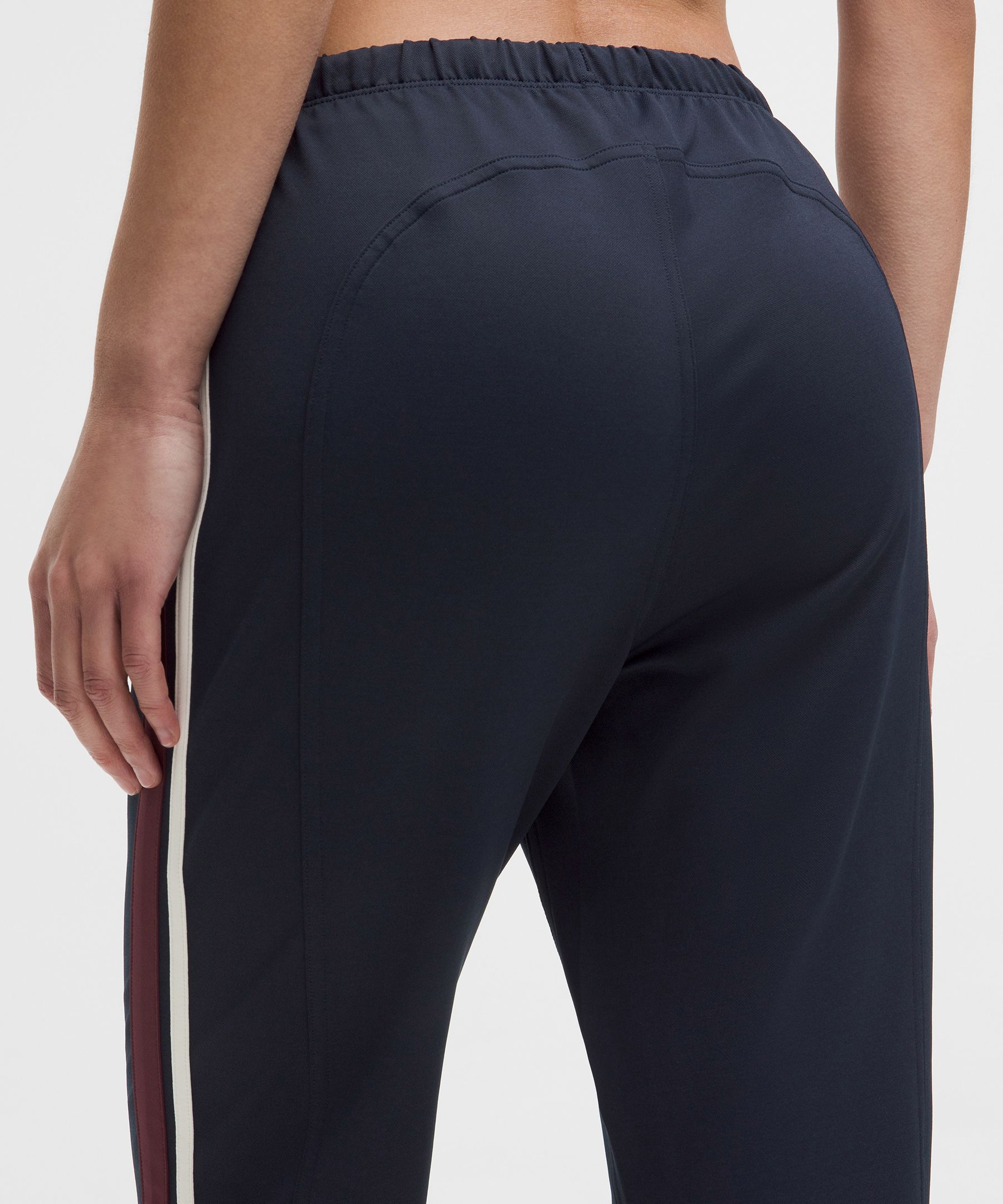 Striped Slim-Fit Mid-Rise Track Pants *Asia Fit