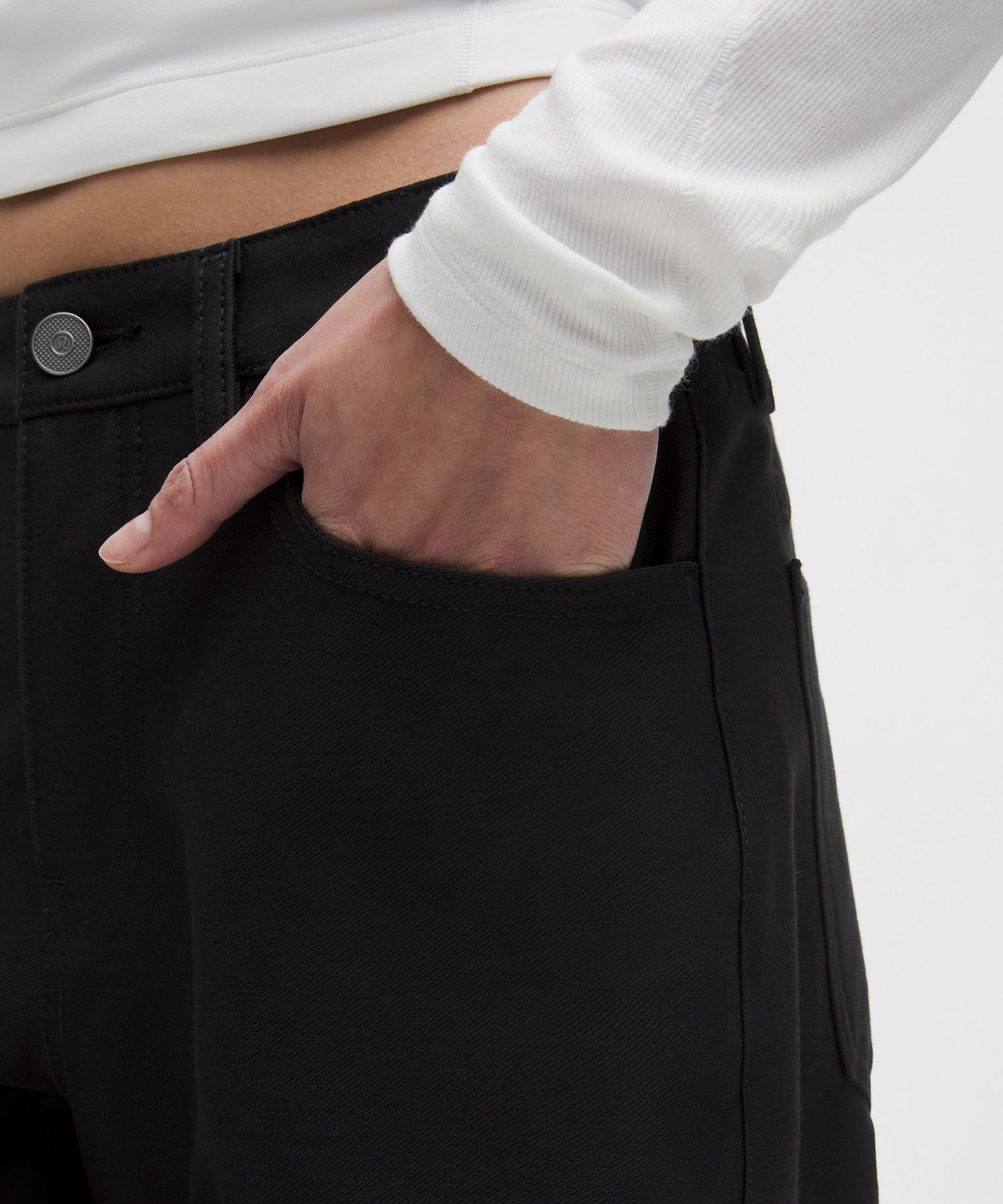 EasyFive ローライズ クラシックワイドレッグパンツ *アジアフィット