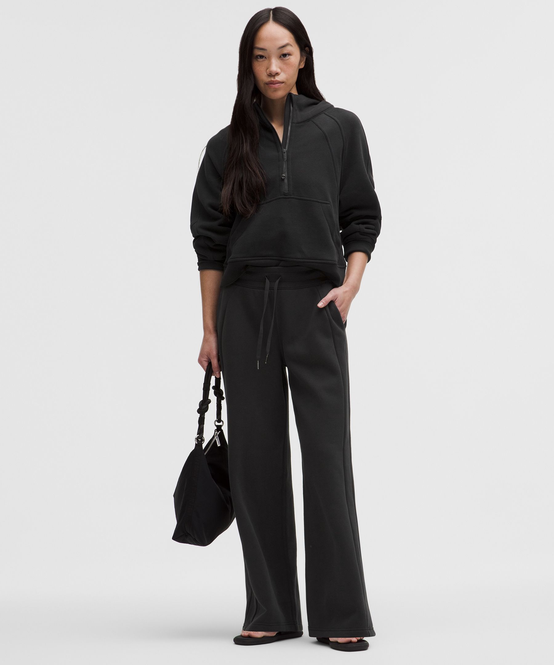 Scuba Mid-Rise Wide-Leg Pants *Asia Fit