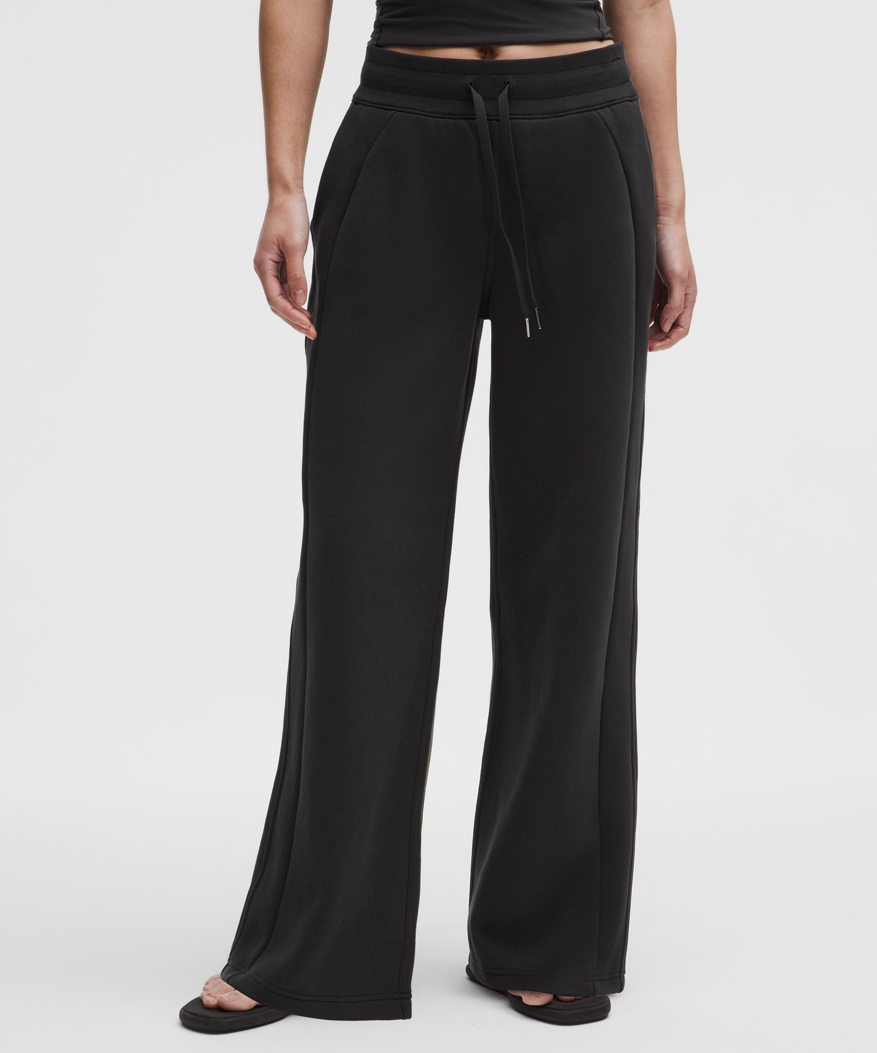 Scuba Mid-Rise Wide-Leg Pants *Asia Fit