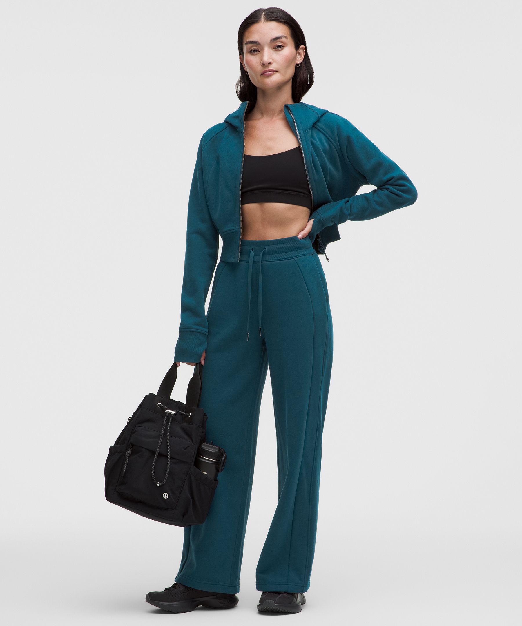 Scuba Mid-Rise Wide-Leg Pants *Asia Fit