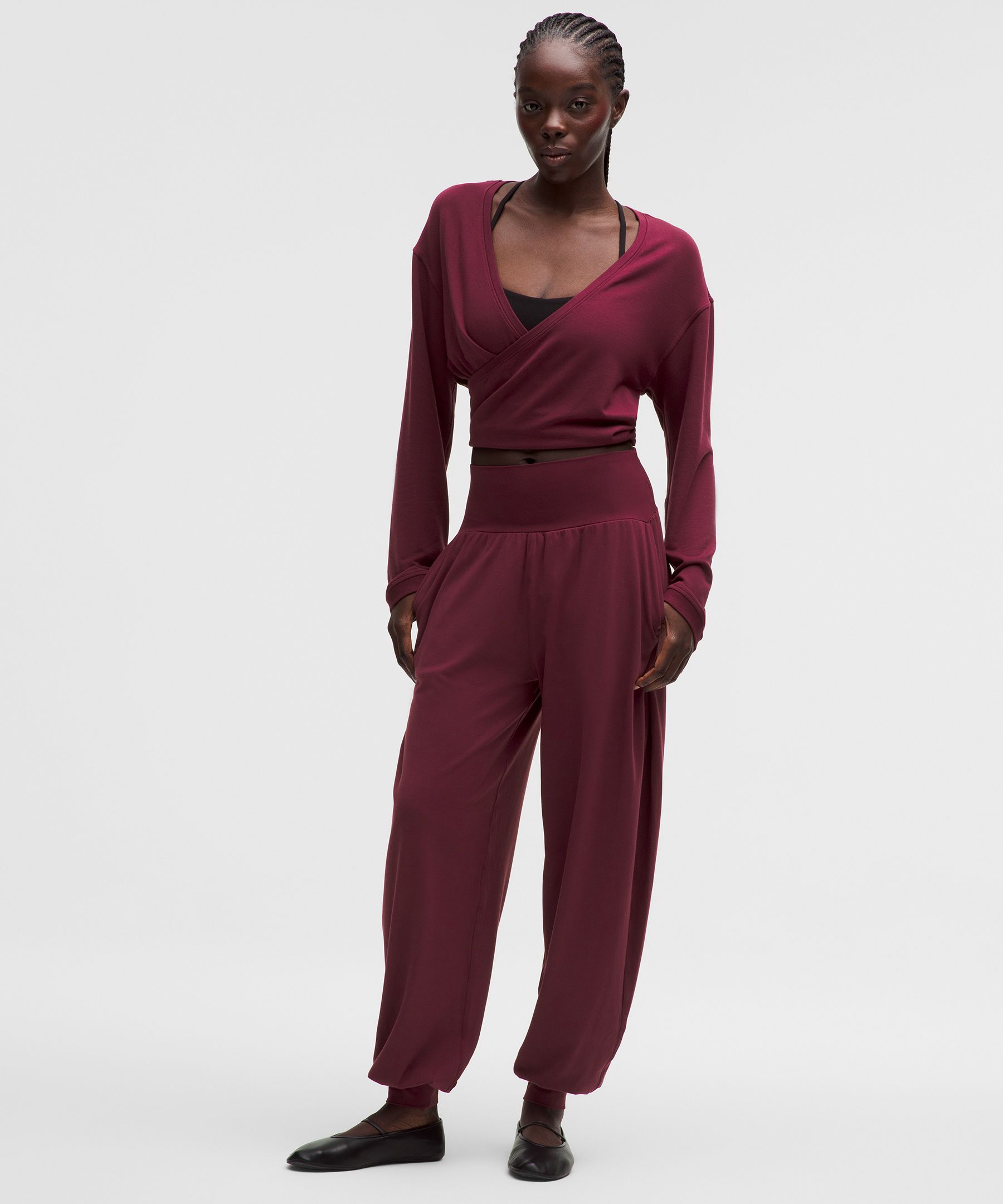 Rulu Drapey Oversized High-Rise Yoga Jogger