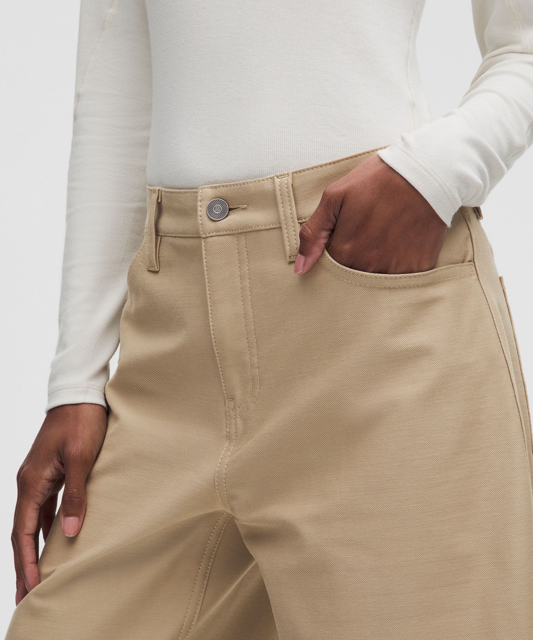 Pantal&oacute;n barril EasyFive de talle bajo *Largo est&aacute;ndar
