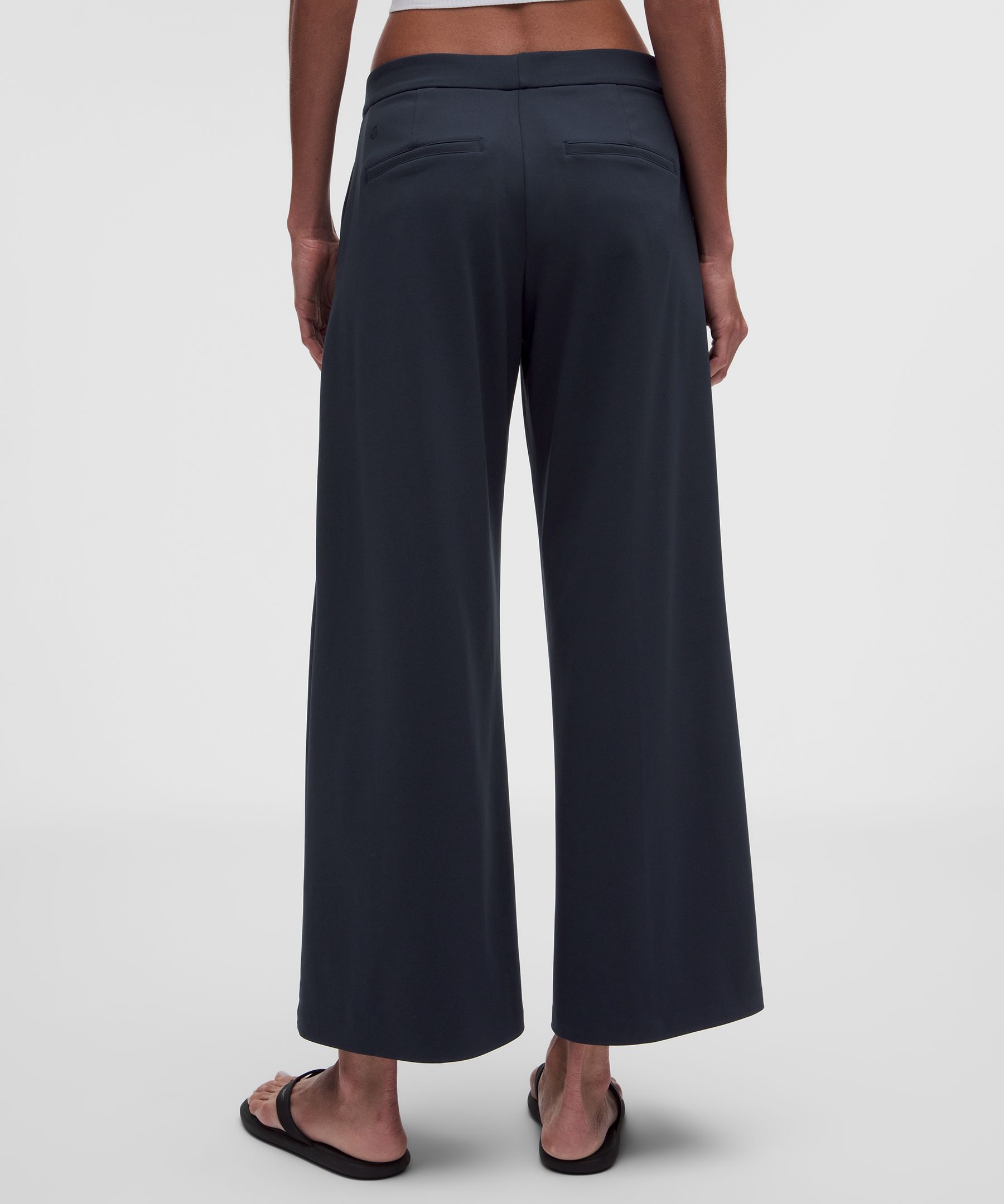 Daydrift Mid-Rise Cropped Wide-Leg Trouser
