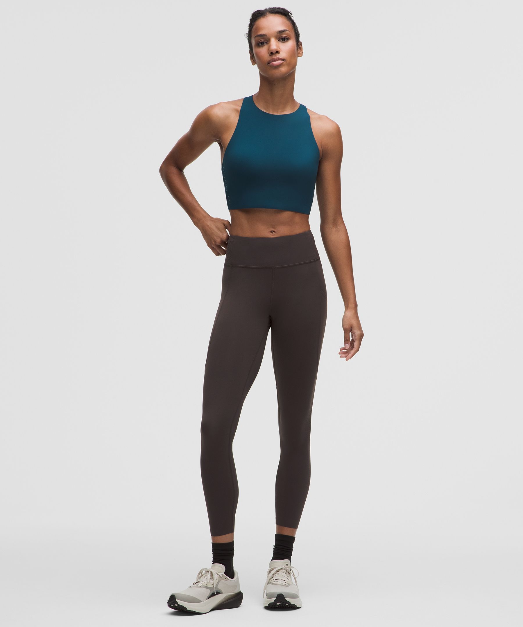 Leggings de Nulux de tiro alto perforados 25&rdquo;