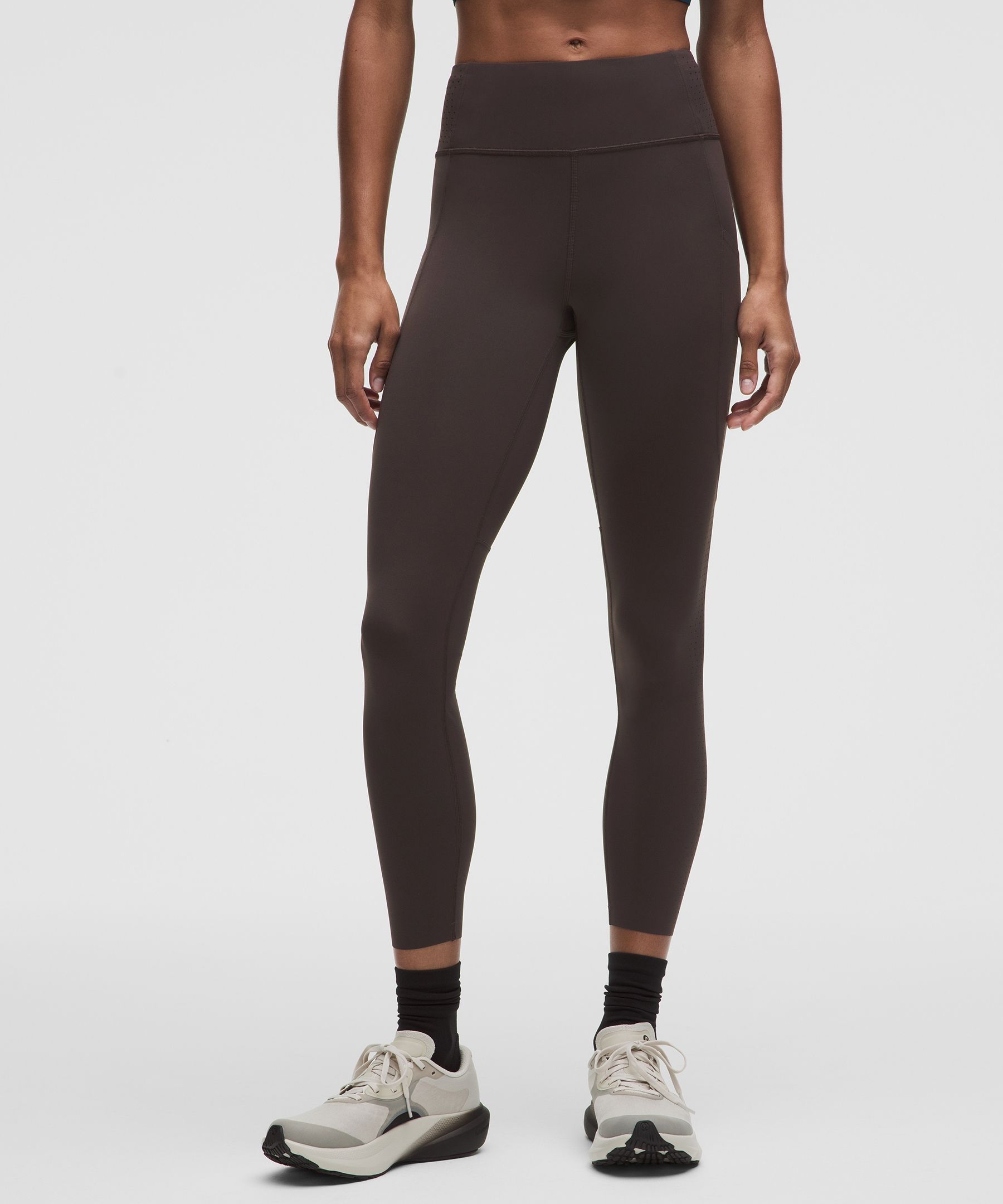 Leggings de Nulux de tiro alto perforados 25&rdquo;