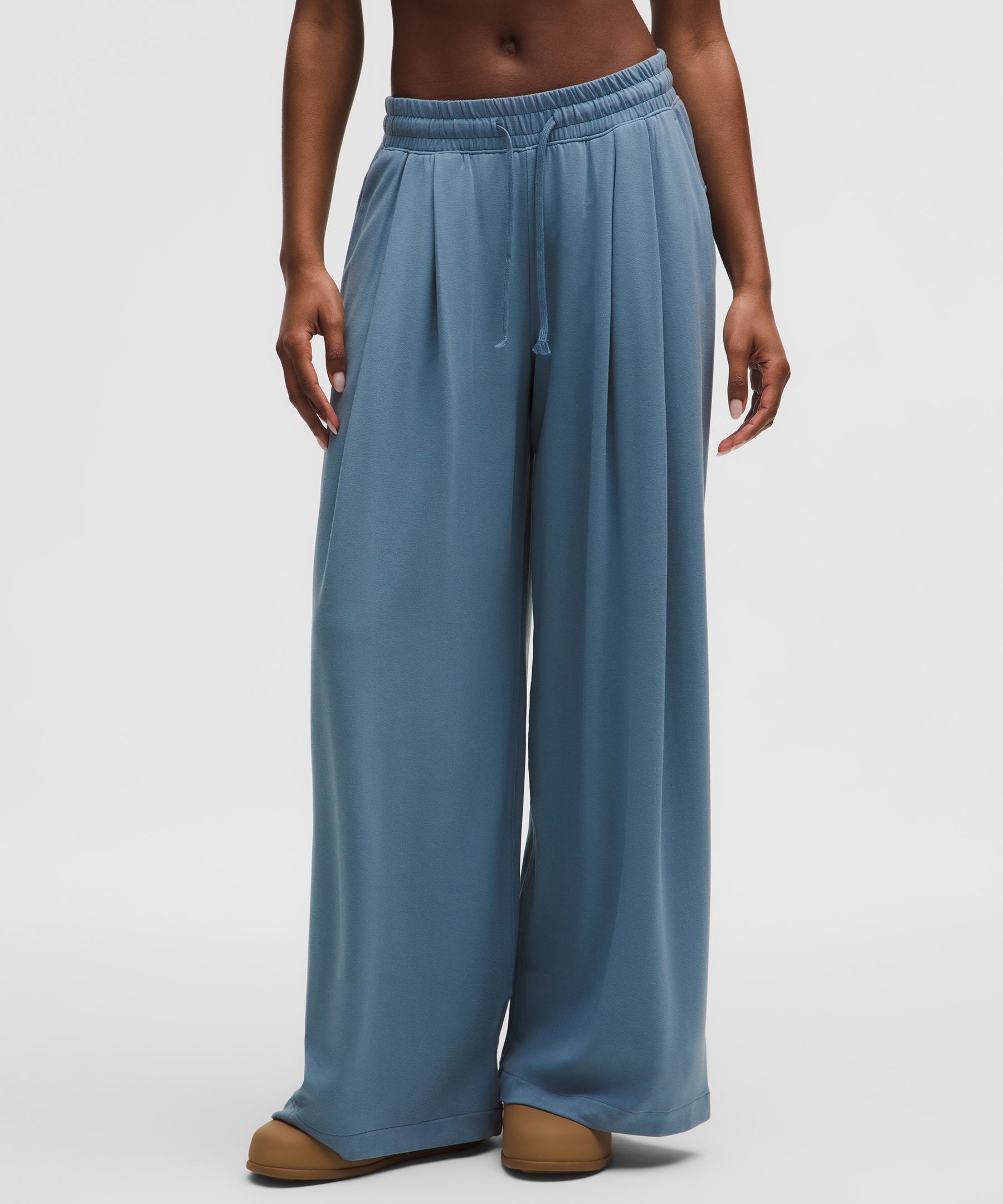 BeCalm High-Rise Pleated Extra-Wide Leg Pant *Updated Fabric