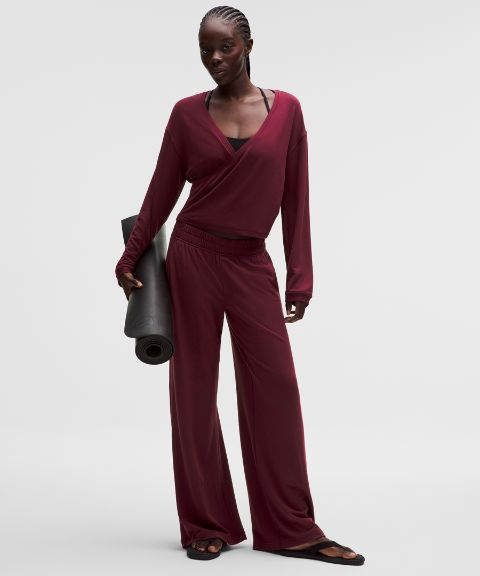Женские широкие брюки Lululemon BeCalm Mid-Rise