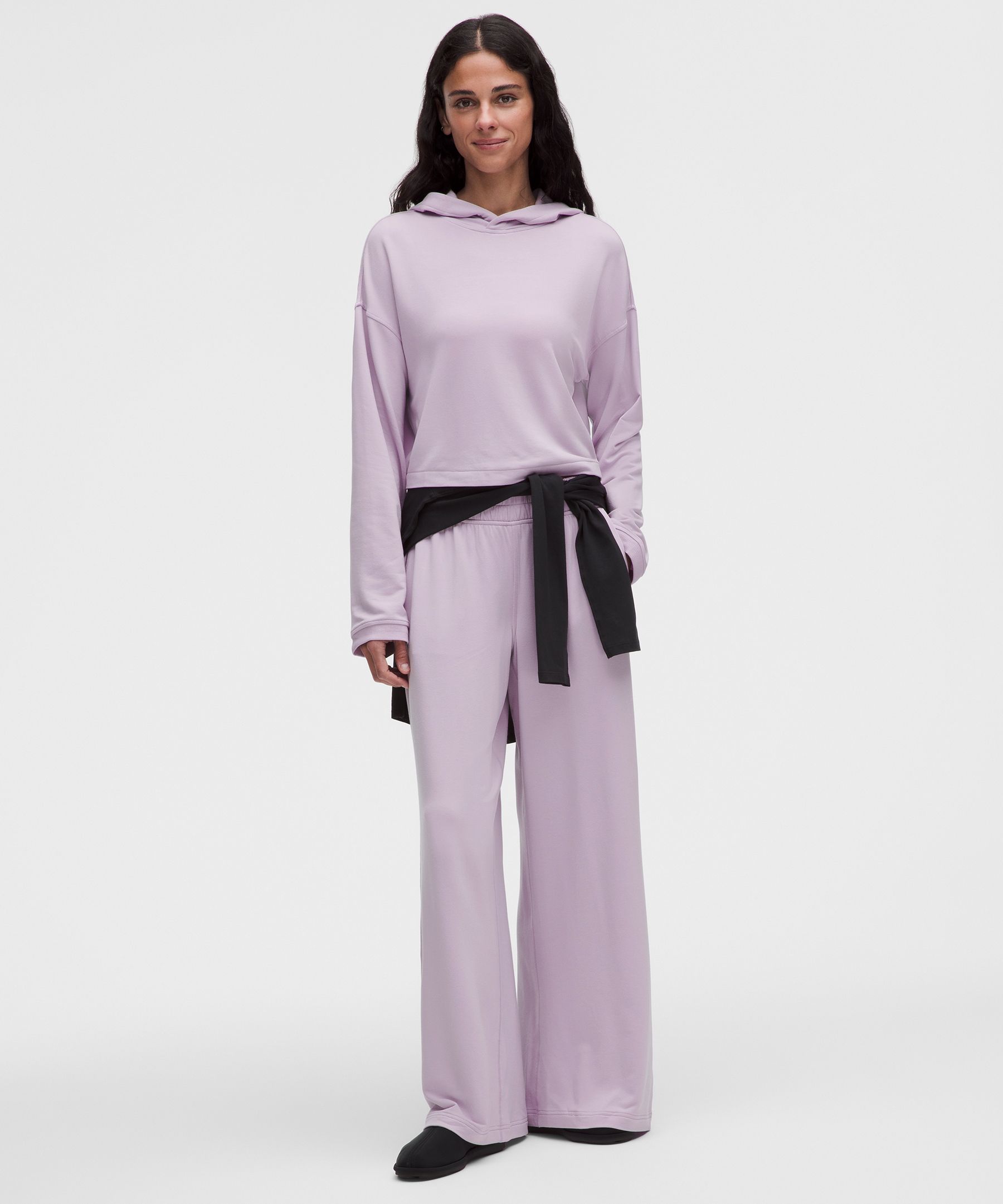 Pantalon large taille mi-haute en BeCalm