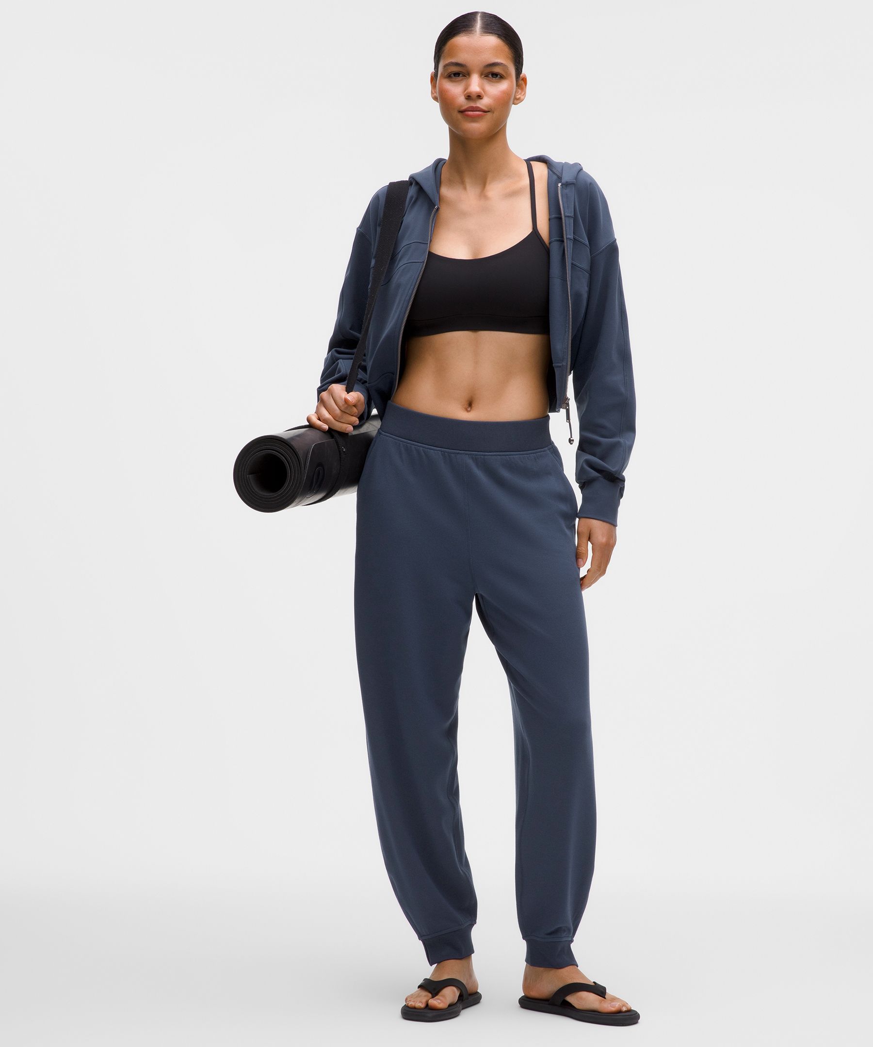 BeCalm Mid-Rise Side-Slit Jogger