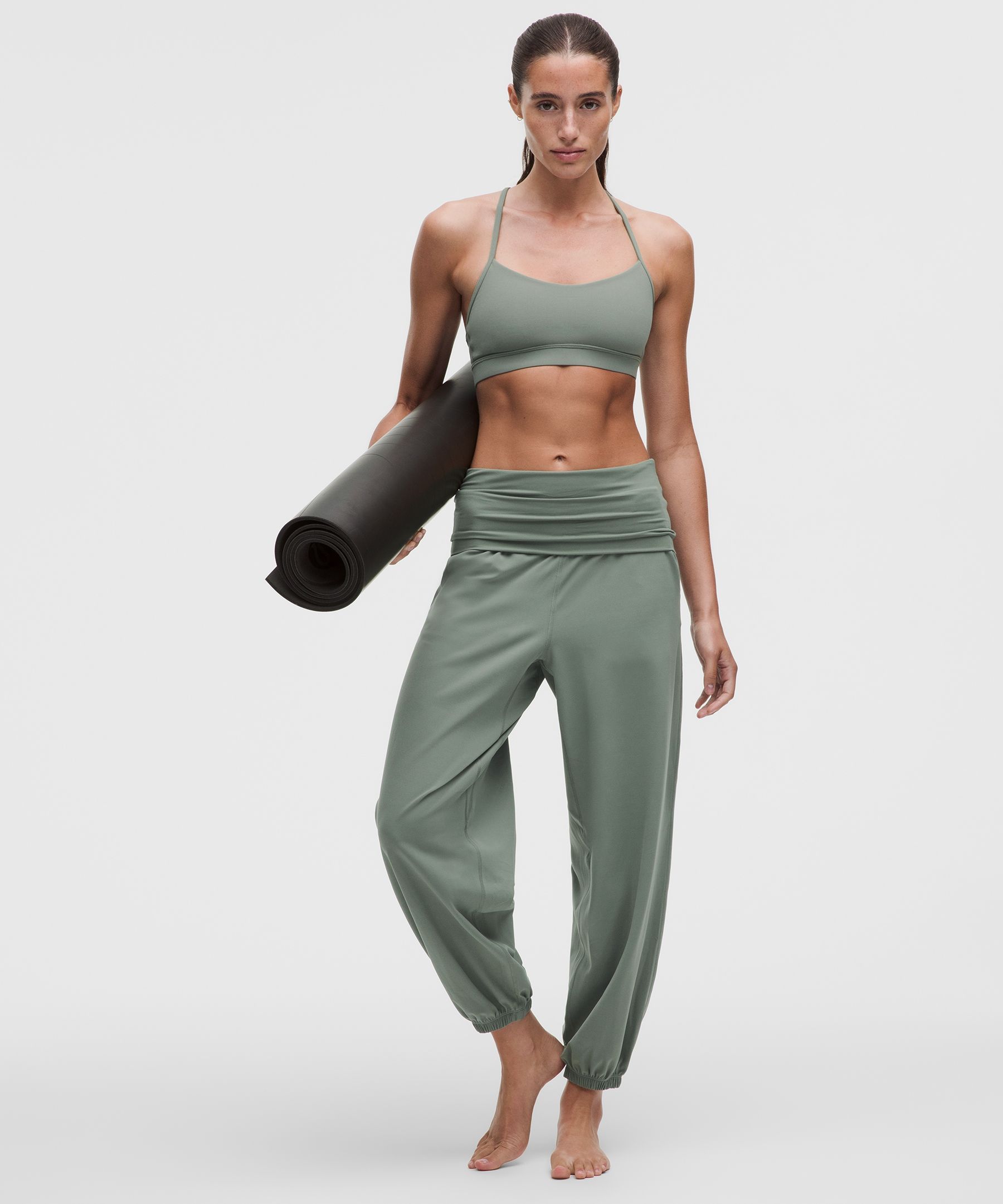 lululemon – Women’s Align Foldover Relaxed Joggers Regular – Color Green/Pastel – Size 4