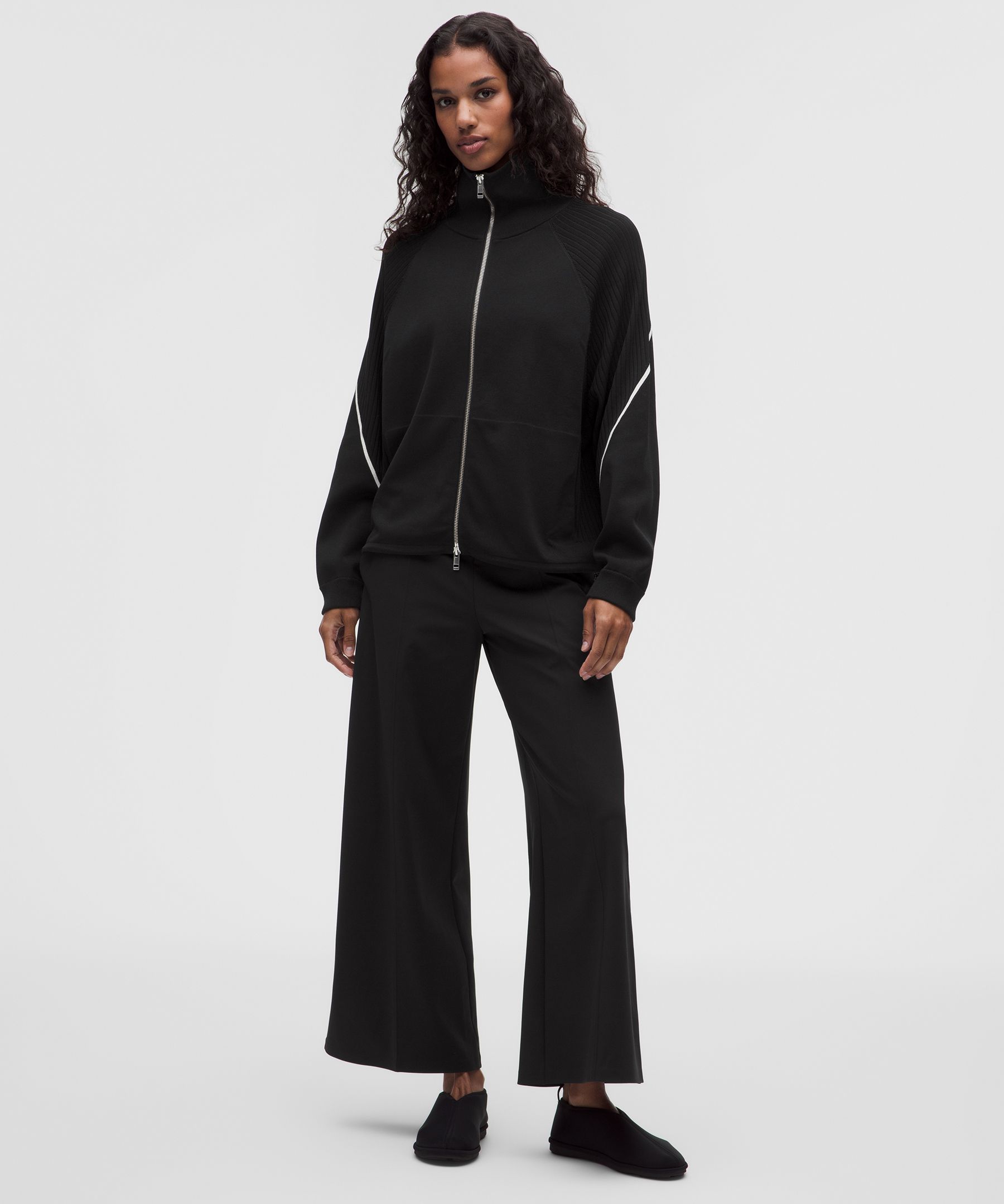 Daydrift Mid-Rise Cropped Wide-Leg Trouser
