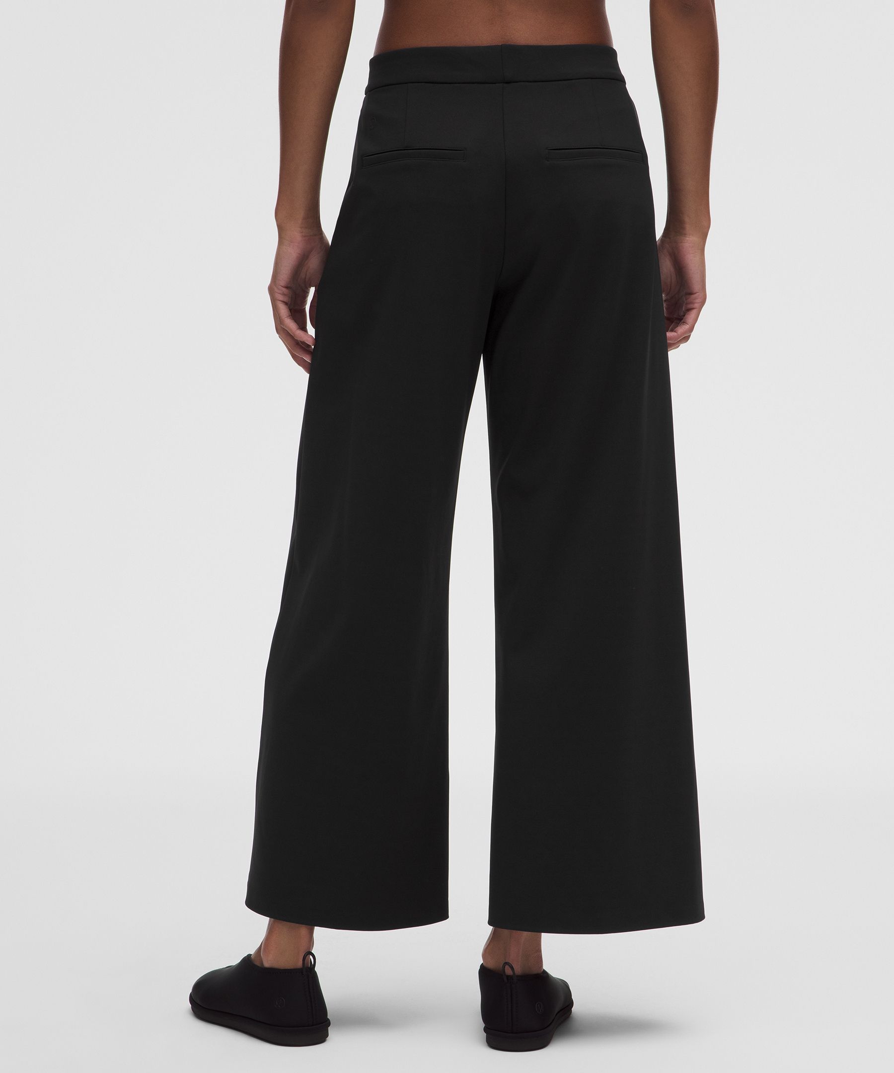 Daydrift Mid-Rise Cropped Wide-Leg Trouser