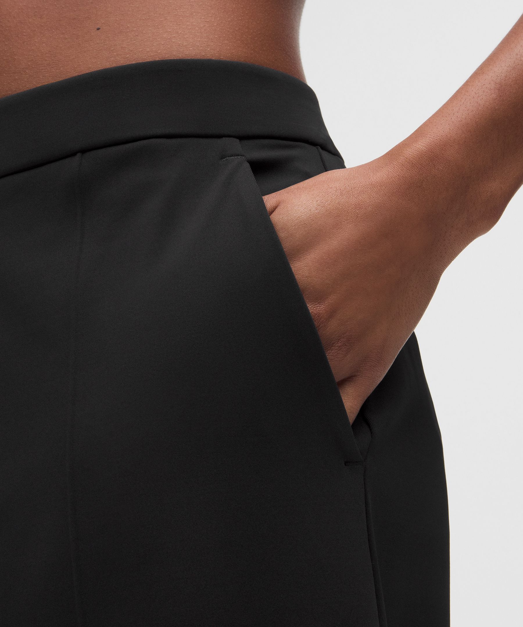 Daydrift Mid-Rise Cropped Wide-Leg Trouser