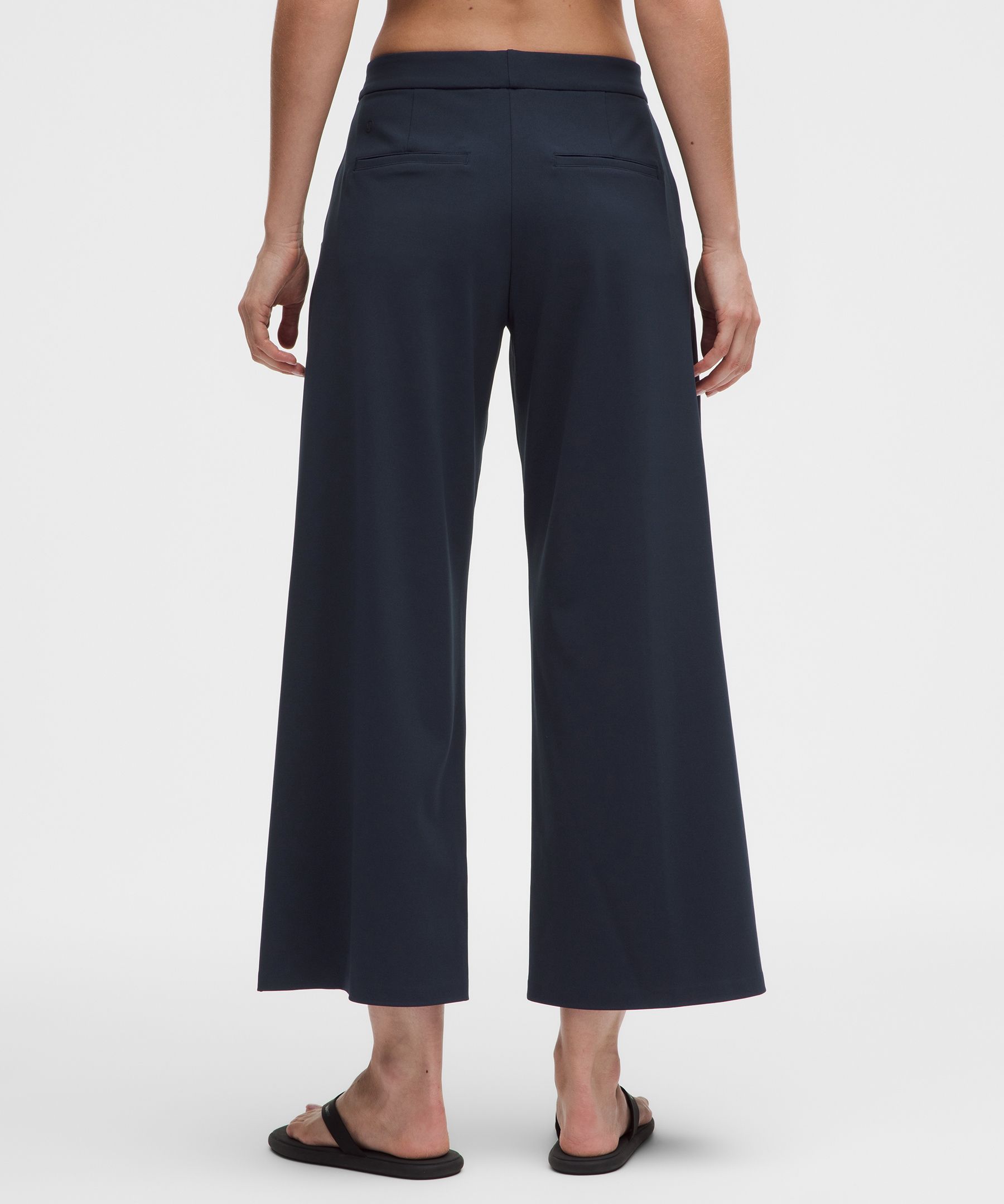 Daydrift Mid-Rise Cropped Wide-Leg Trouser