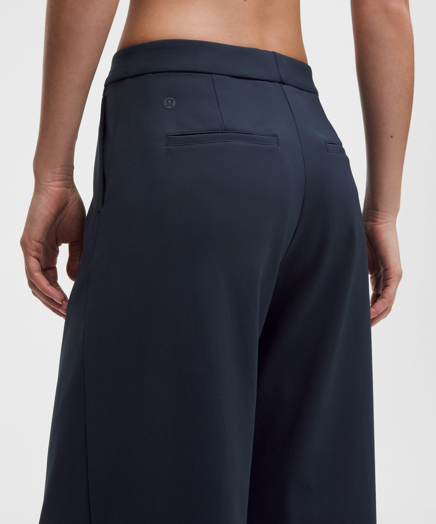 Daydrift Mid-Rise Cropped Wide-Leg Trouser