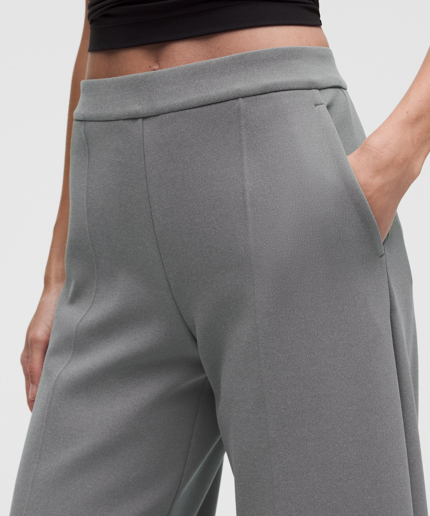Daydrift Mid-Rise Cropped Wide-Leg Trouser Short