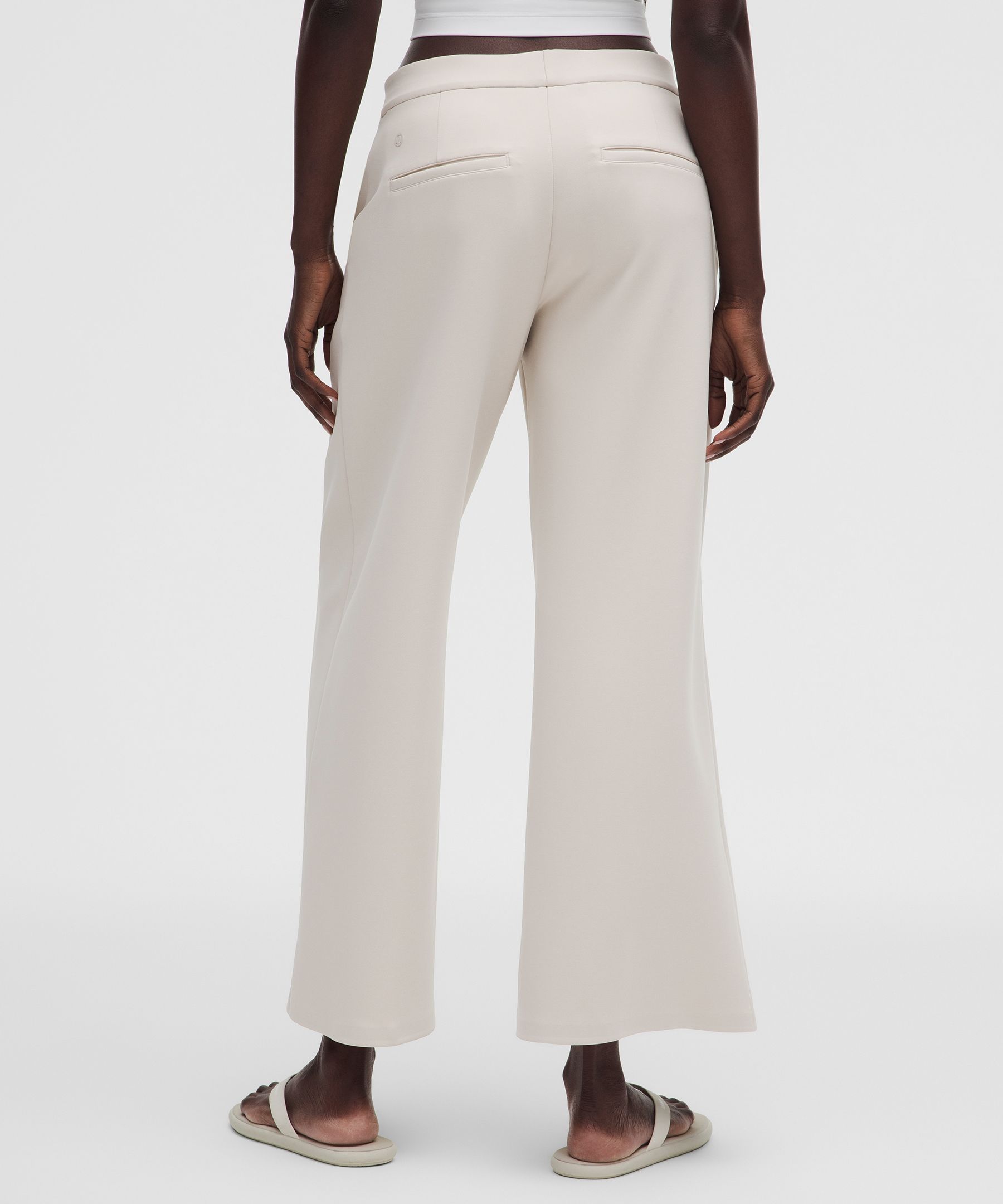Daydrift Mid-Rise Cropped Wide-Leg Trouser Short