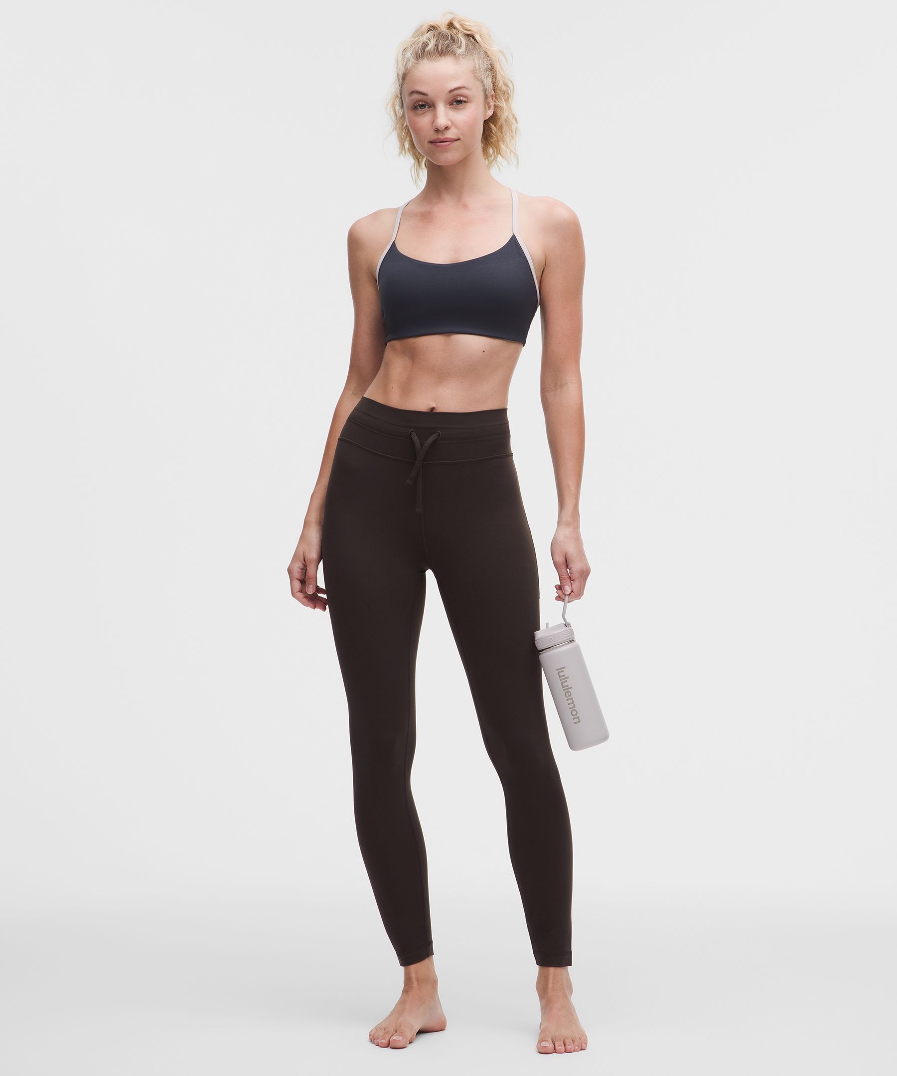 Leggings Groove de cintura alta con cord&oacute;n ajustable 25&rdquo;