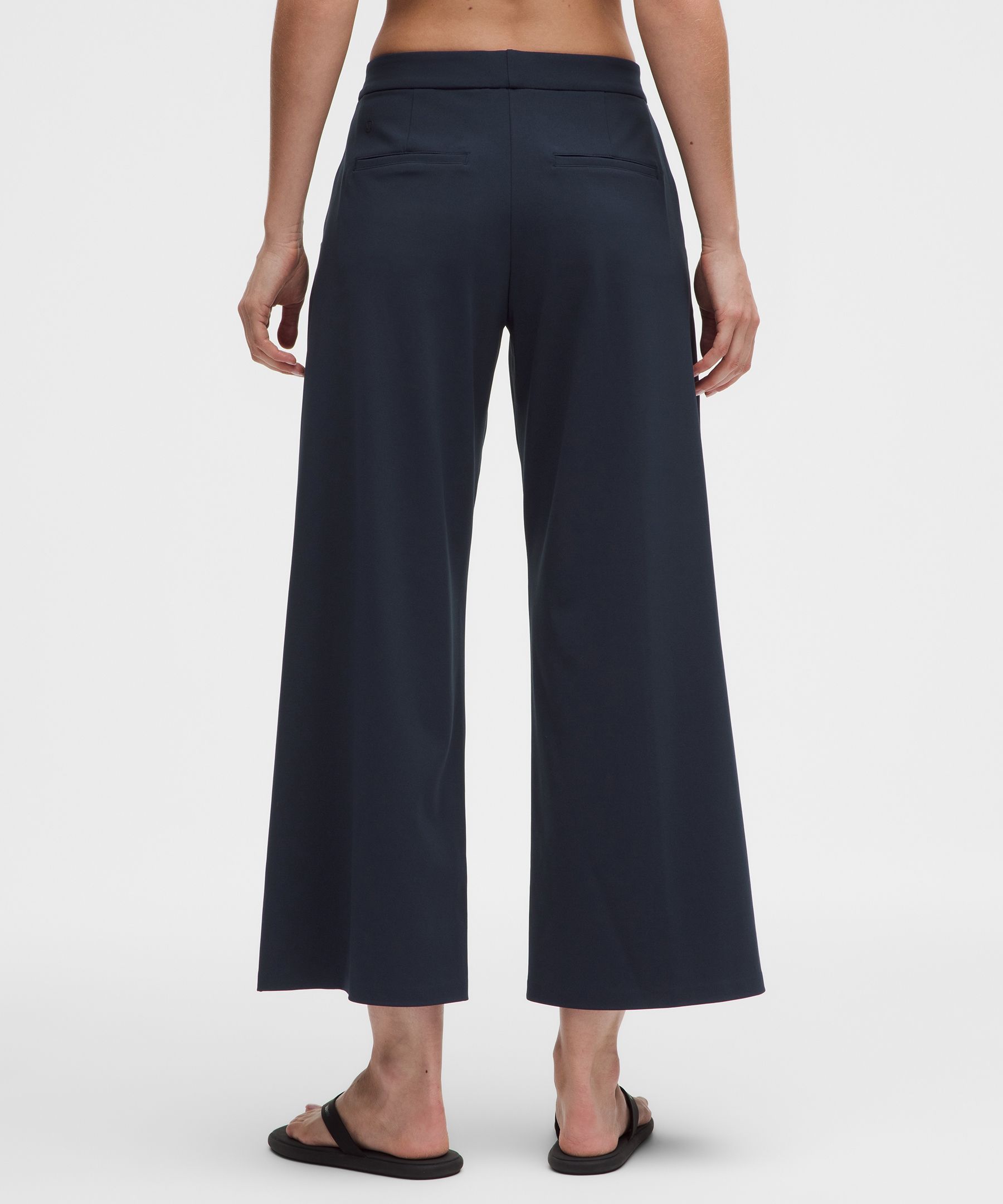 Daydrift Mid-Rise Cropped Wide-Leg Trouser